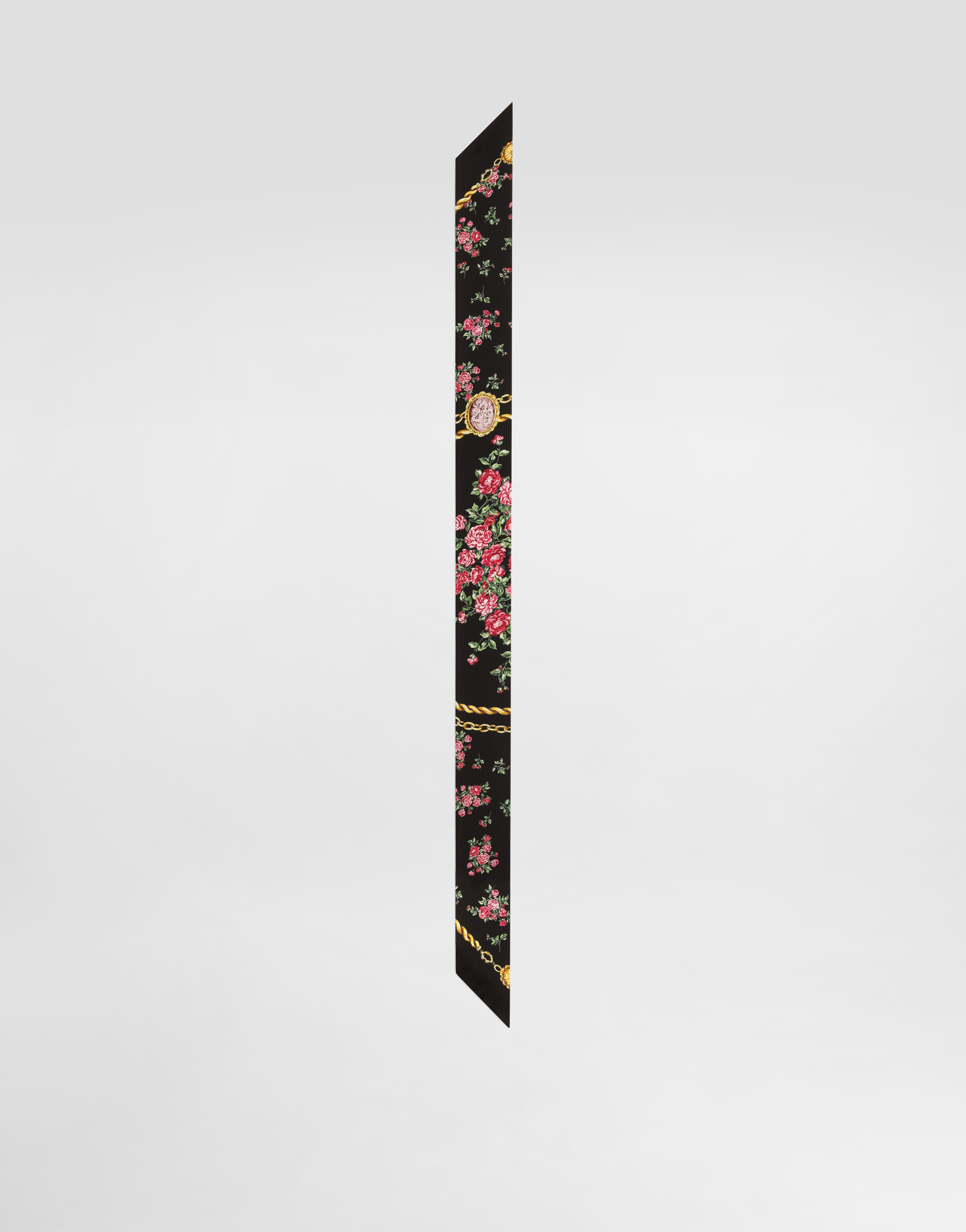  Dolce & Gabbana Bandeau 6 X 100 Aus Seidentwill Mit Einem Print Mit Kleinen Rosensträußen - Frau Schals Und Tücher Mehrfarbig Onesize 