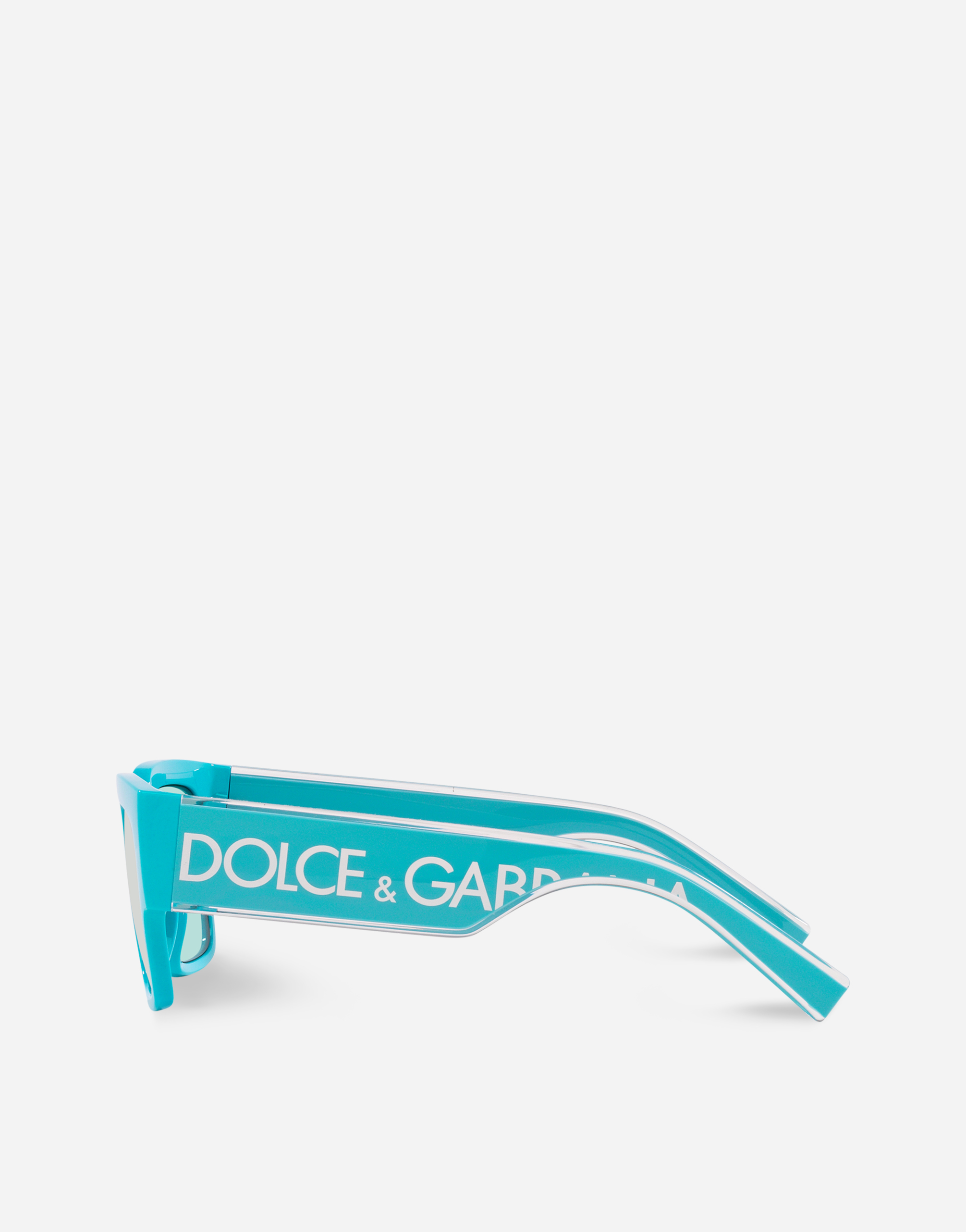 Shop Dolce & Gabbana Dg Elastic Sunglasses In Azure