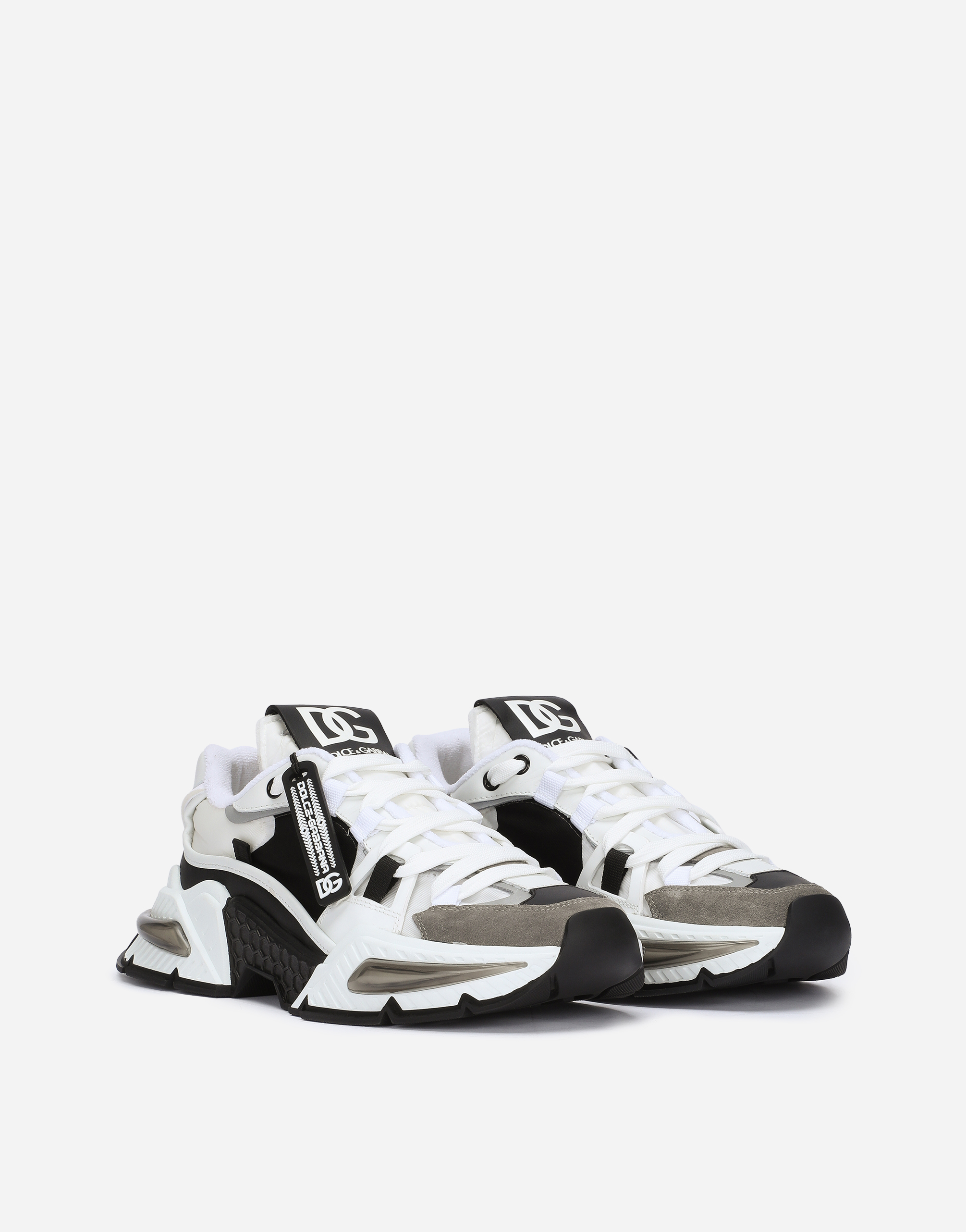 DOLCE & GABBANA MIXED-MATERIAL AIR MASTER SNEAKERS