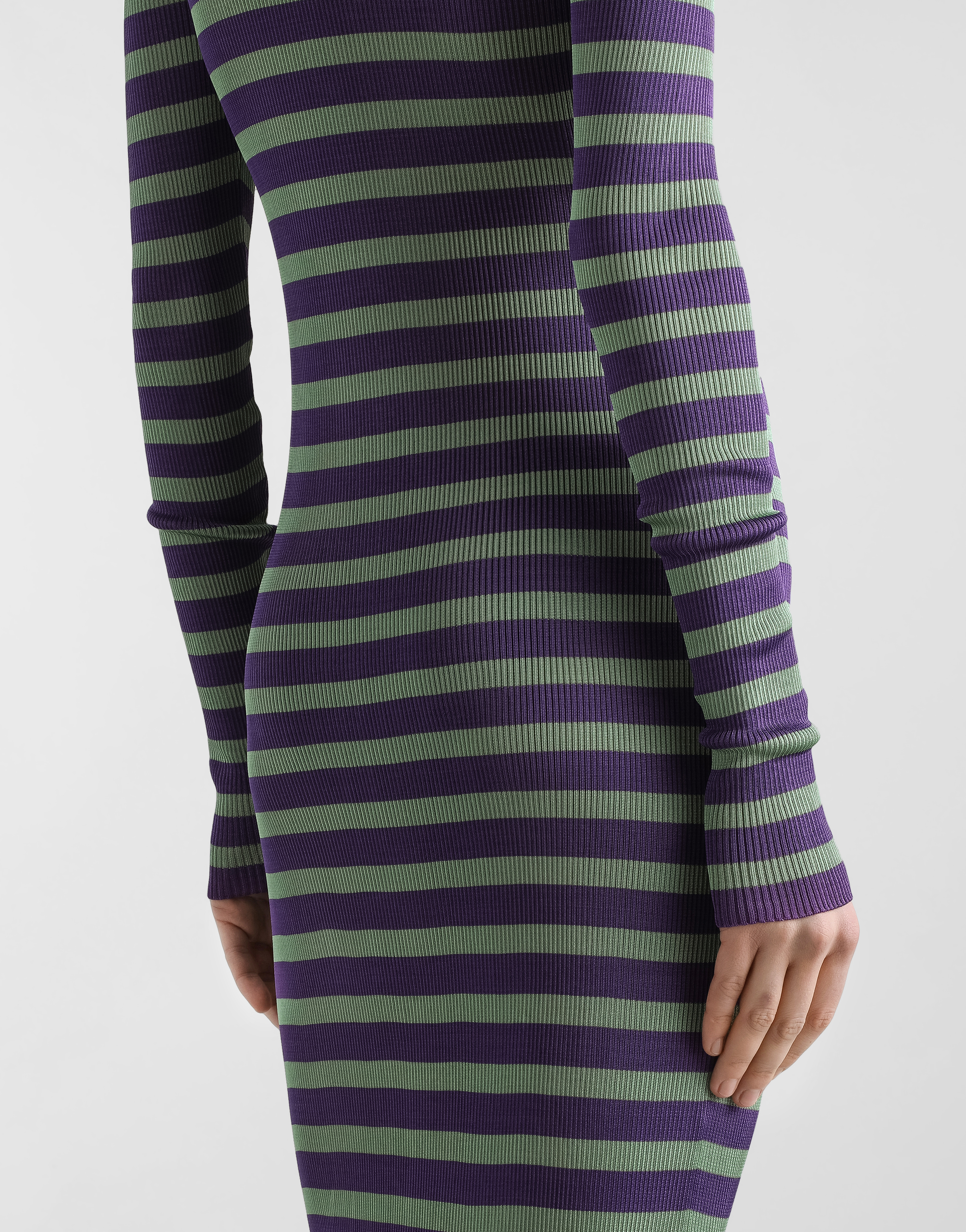 Dolce & Gabbana Striped Knitted Dress