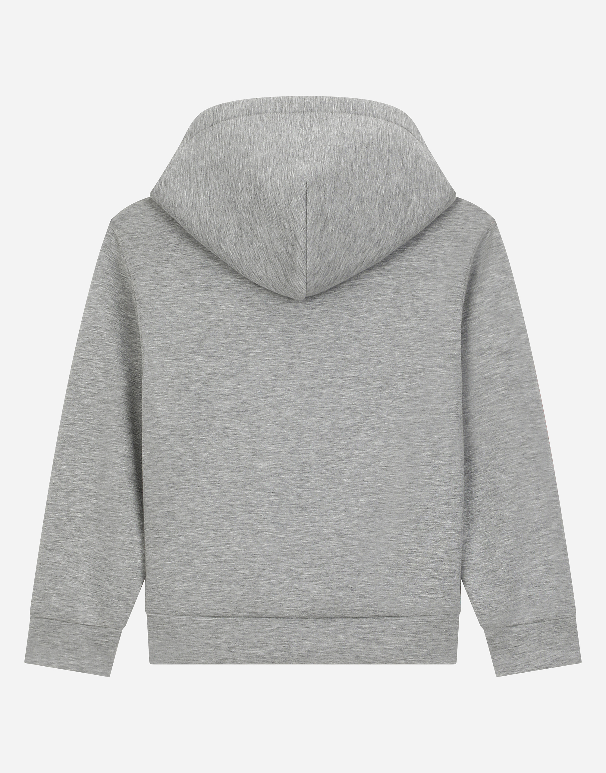 Dolce & Gabbana Logo-print Hoodie In Grey