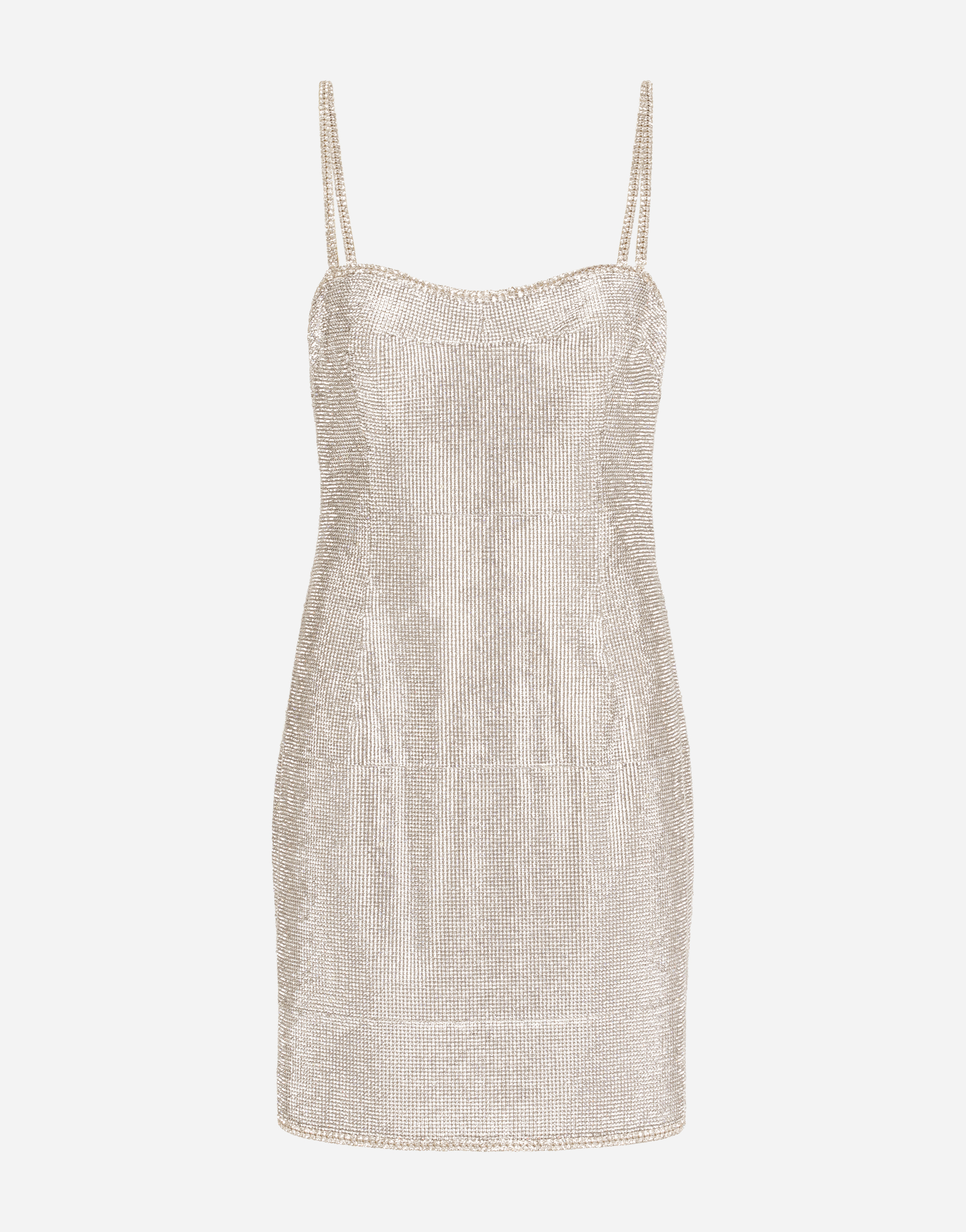 Short crystal mesh dress