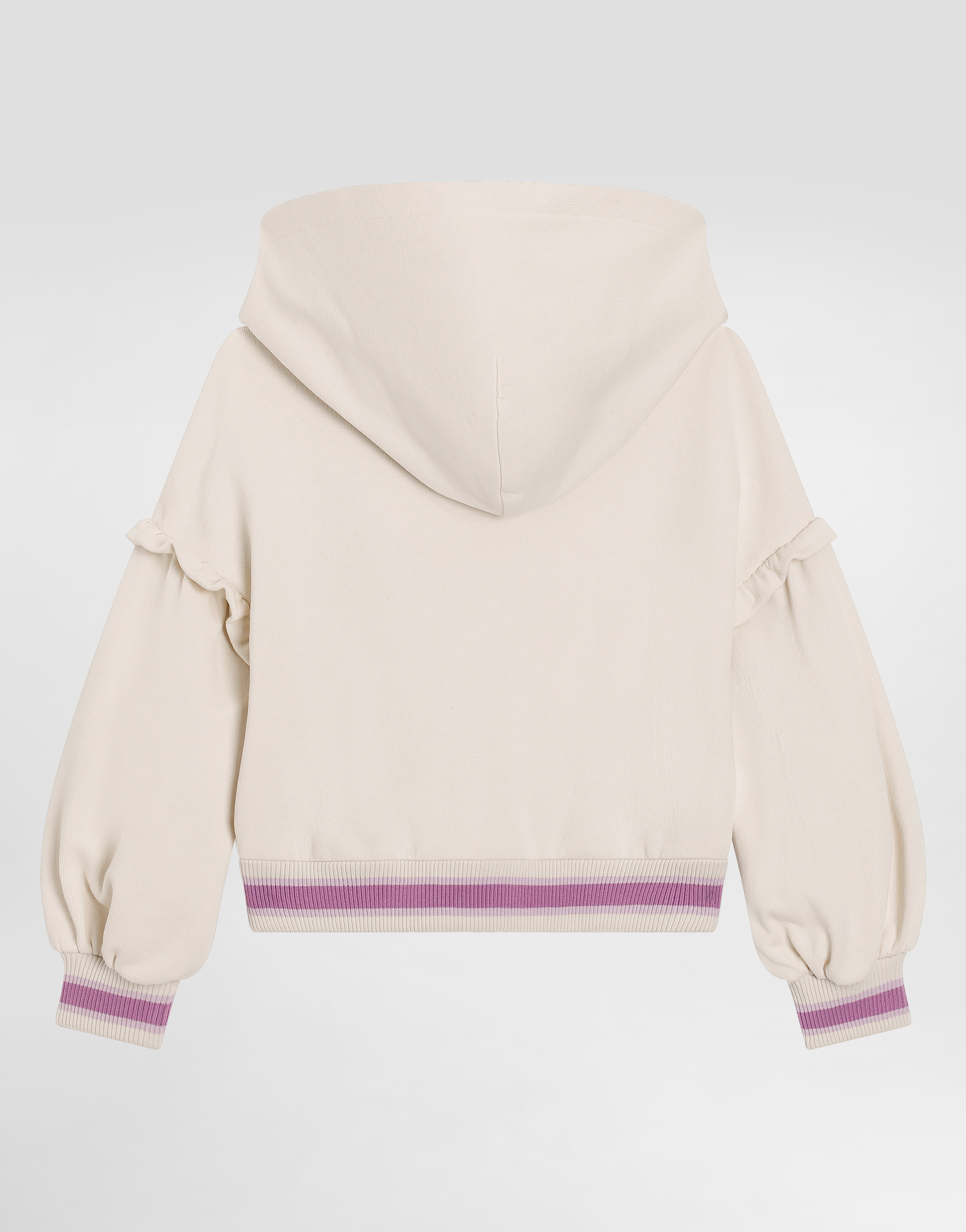 Violets-print oversize hoodie