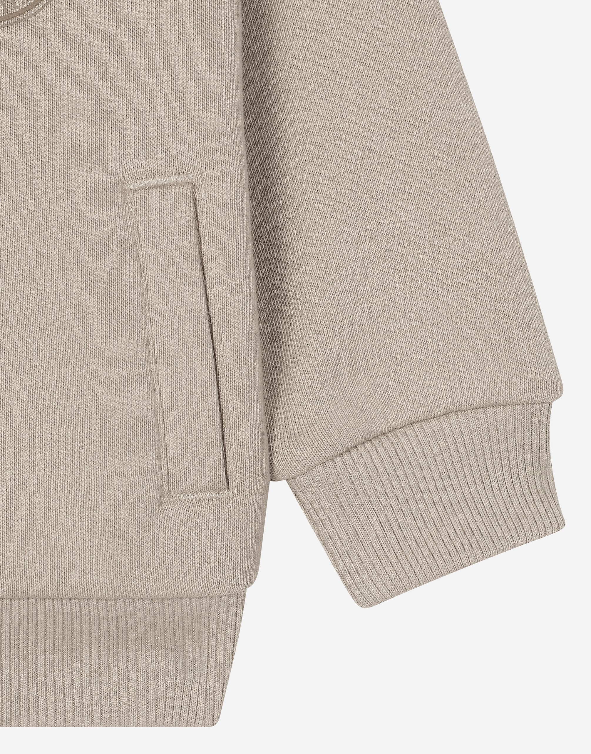  Dolce & Gabbana Sweat-shirt En Jersey Avec Capuche Et Logo Dg - Homme Manteaux Et Hauts Beige 3/6 Months 