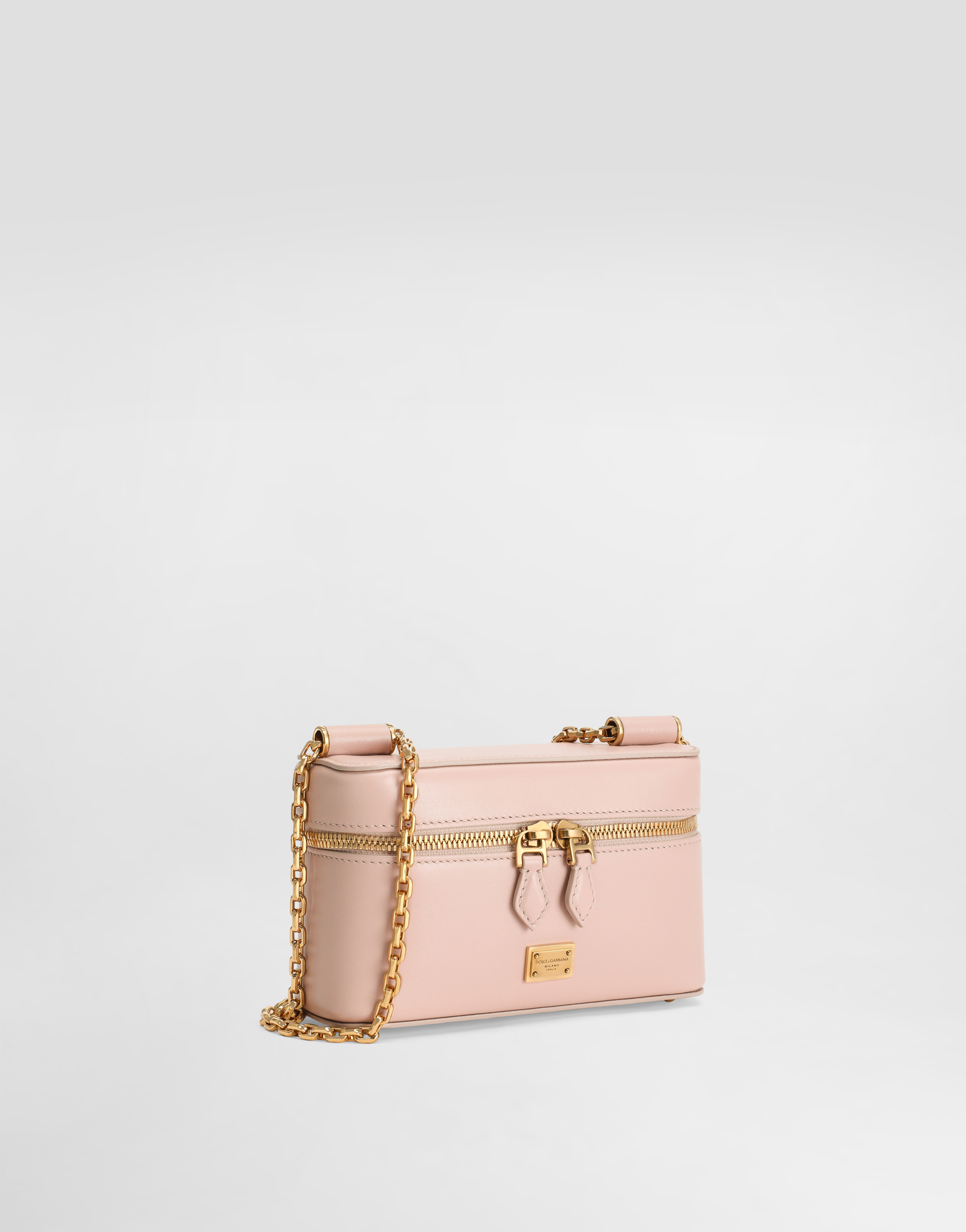 Dolce & Gabbana Sicily Crossbody Bag In Pale Pink