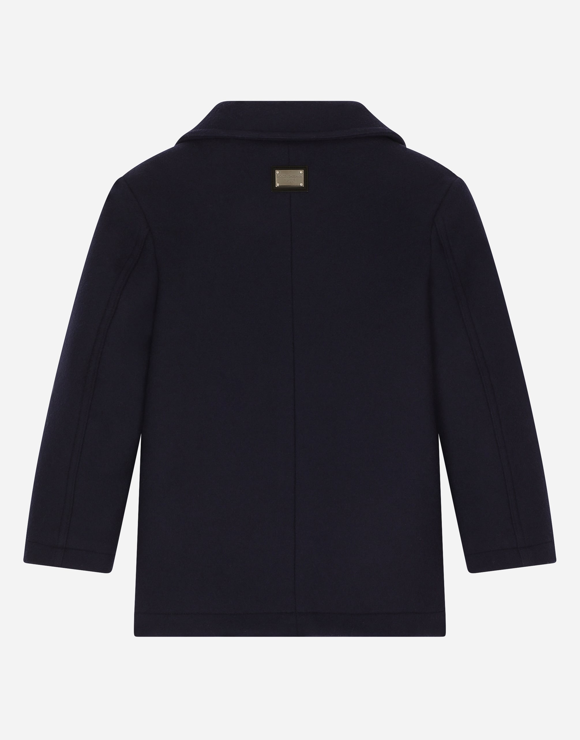 Dolce & Gabbana Abrigo De Lana Con Botonadura Doble - Hombre Abrigos Y Chaquetones Azul Lana 4 Years 