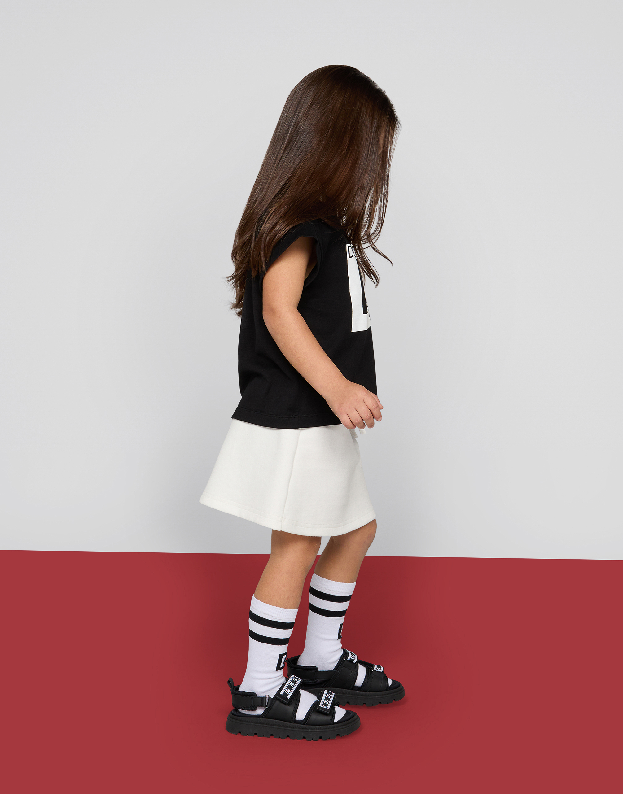 DOLCE & GABBANA JERSEY T-SHIRT WITH DG MAXI-LOGO