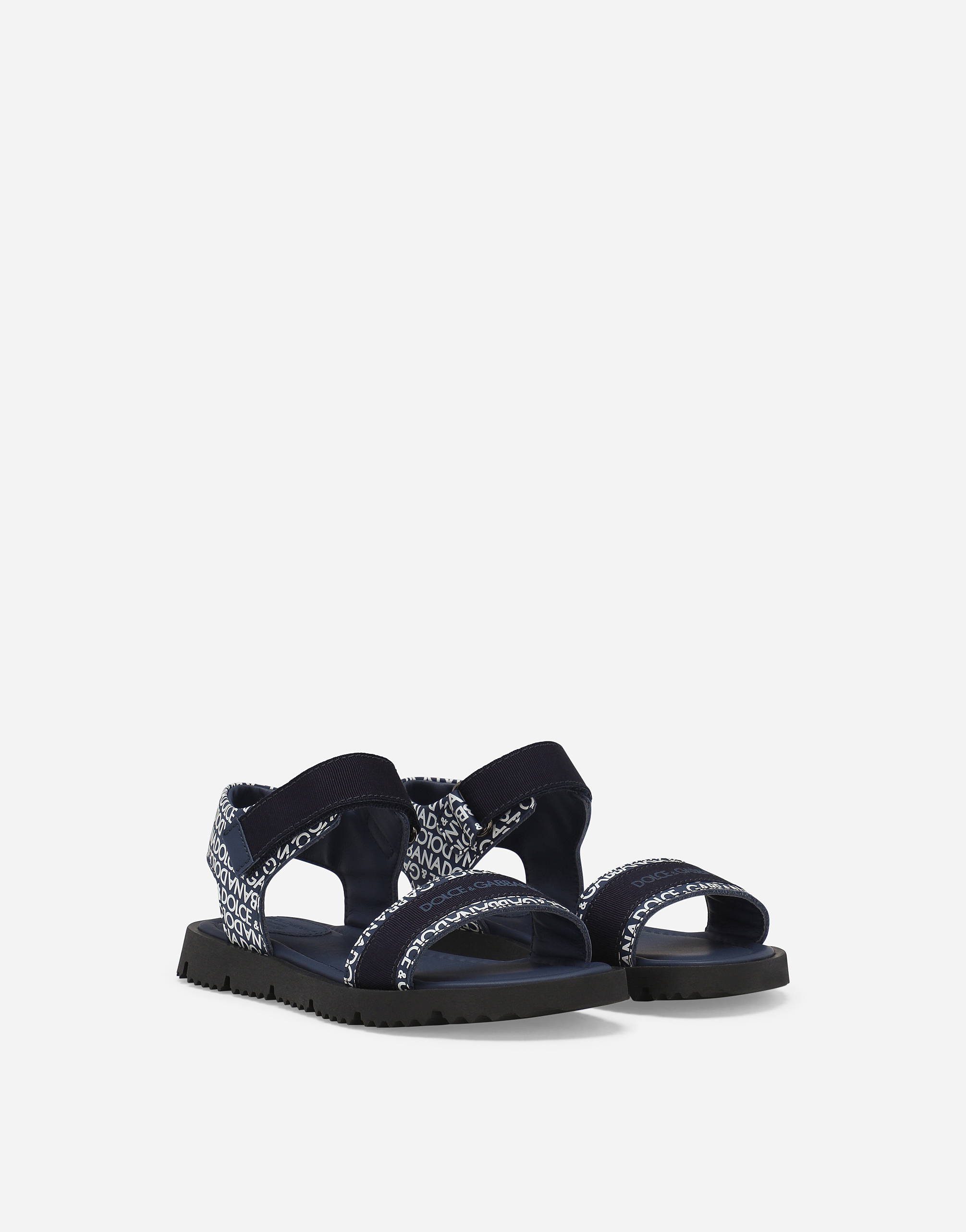 Shop Dolce & Gabbana Printed Calfskin Sandals