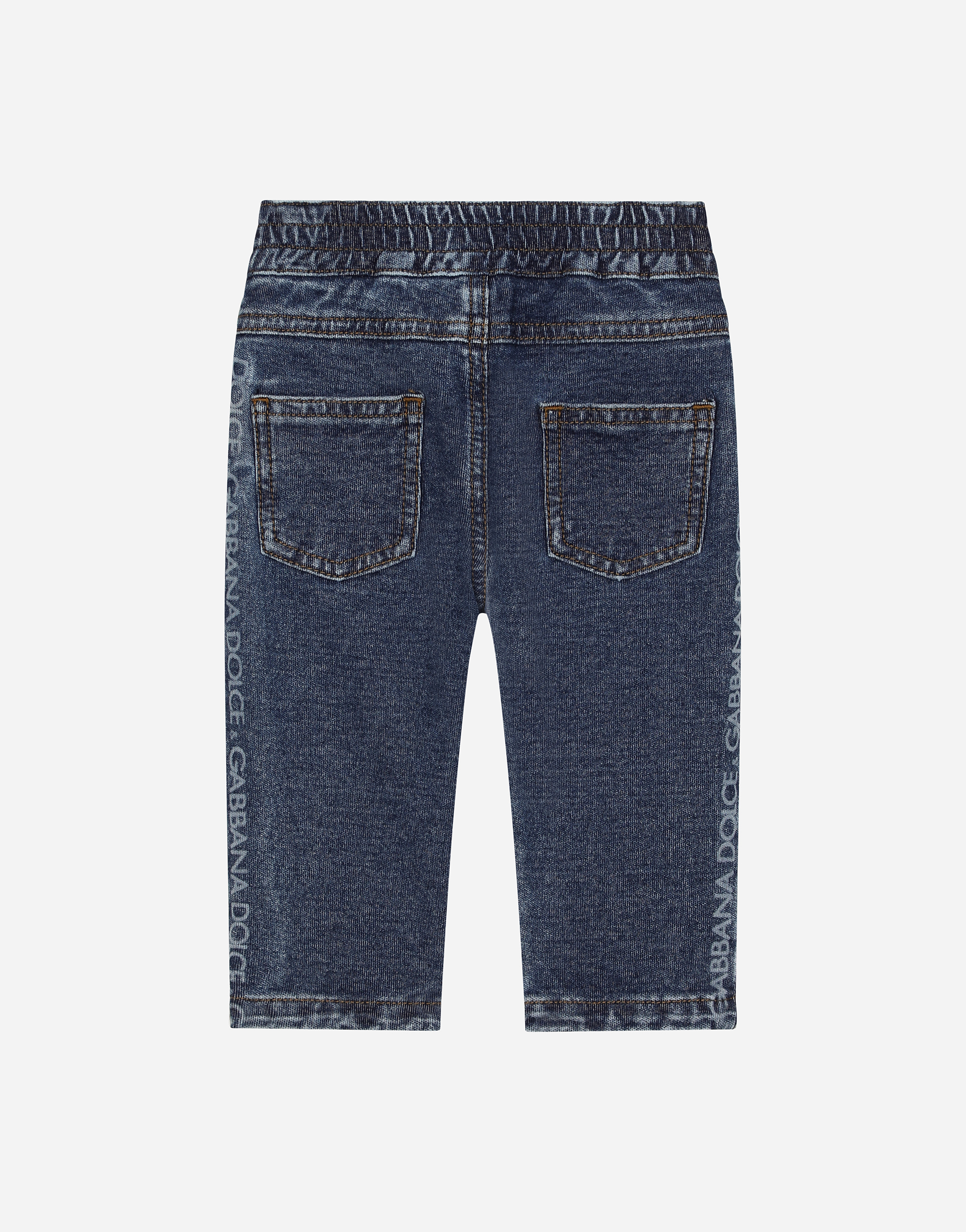 5-pocket denim jeans with Dolce&Gabbana logo