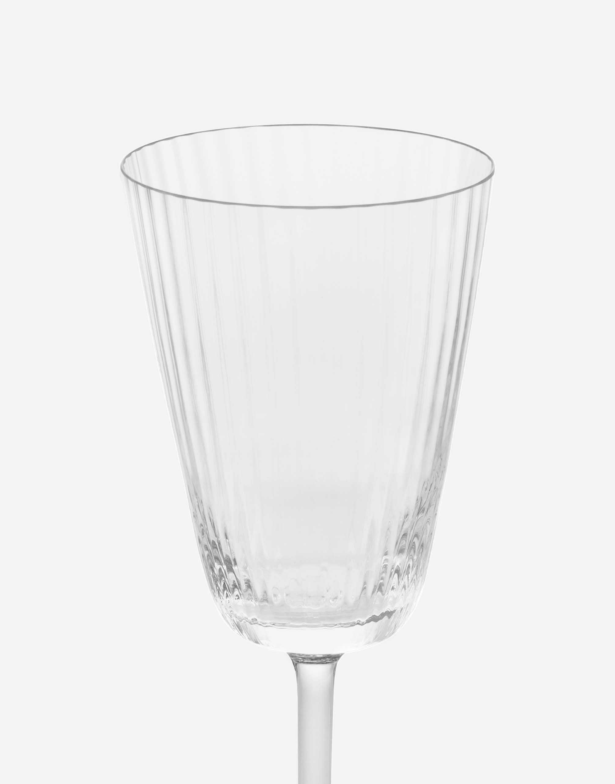 Shop Dolce & Gabbana Hand-blown Murano White Wine Glass In Multicolor