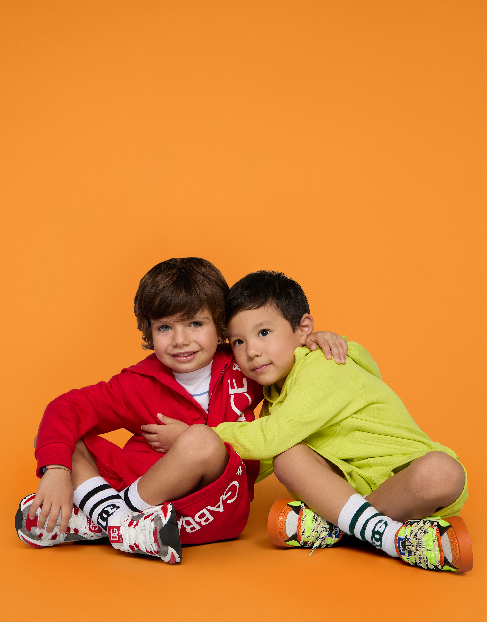 DOLCE & GABBANA JERSEY JOGGING SHORTS WITH LOGO PRINT