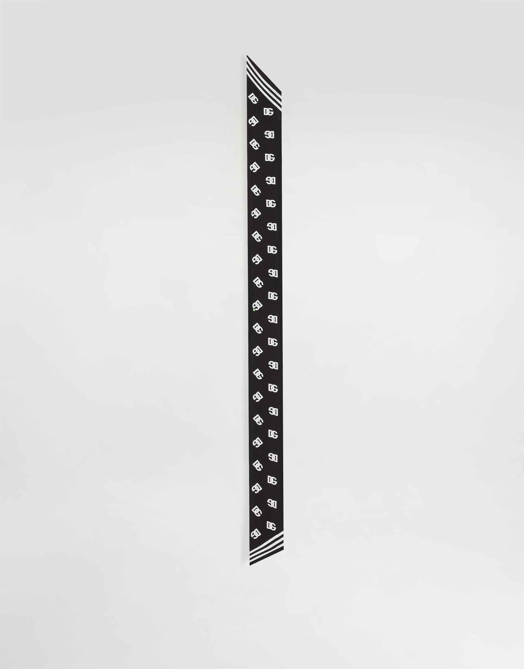 Twill headscarf with all-over DG logo print in Print for