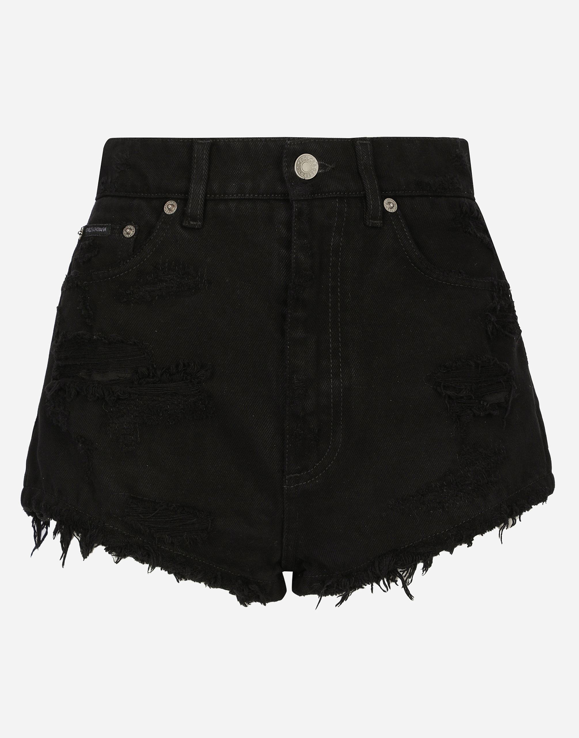 Dolce & Gabbana Denim Shorts - Woman Denim And Jeans Multi-colored Cotton