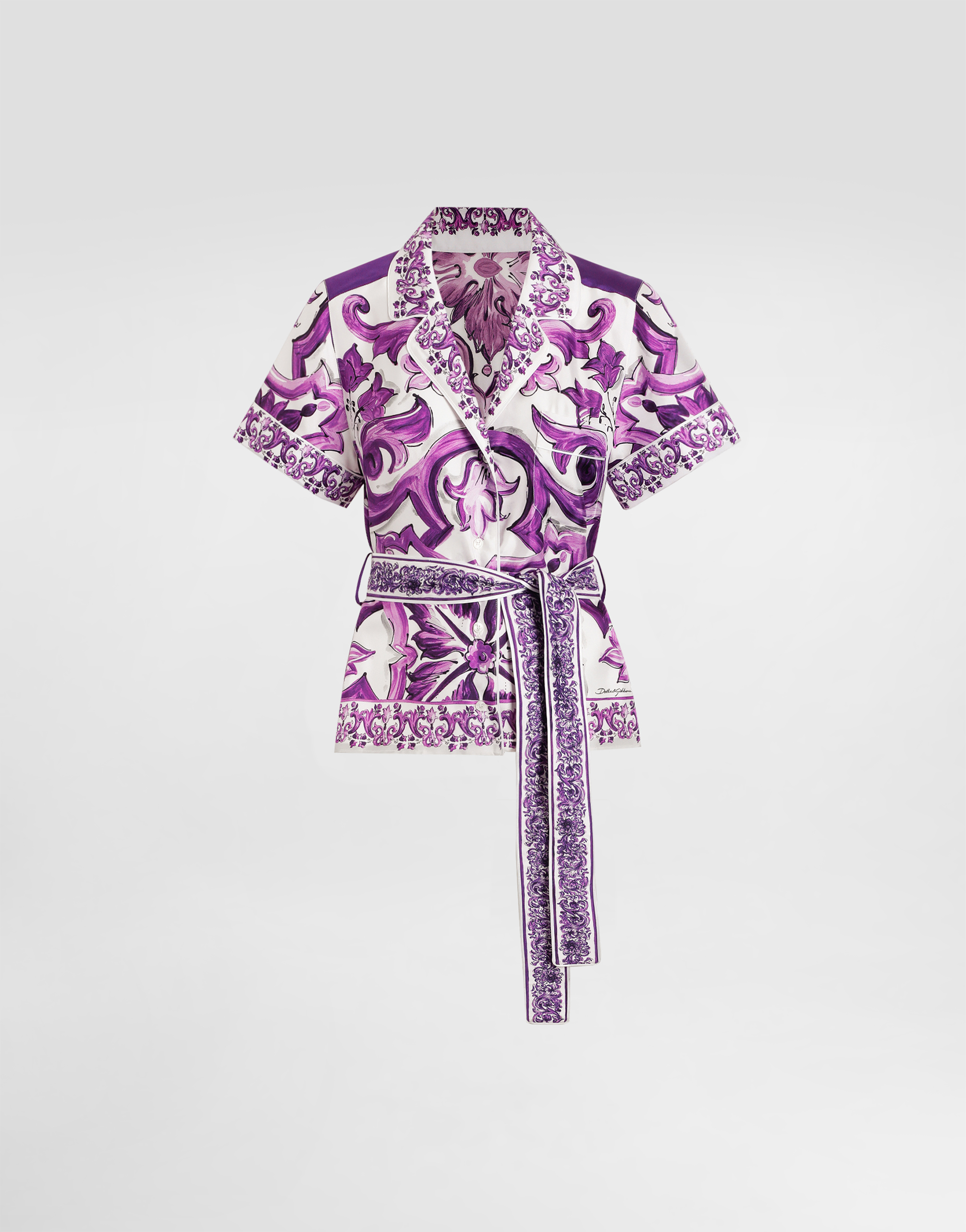 Multicolorのウィメンズ Majolica-print twill vanity shirt