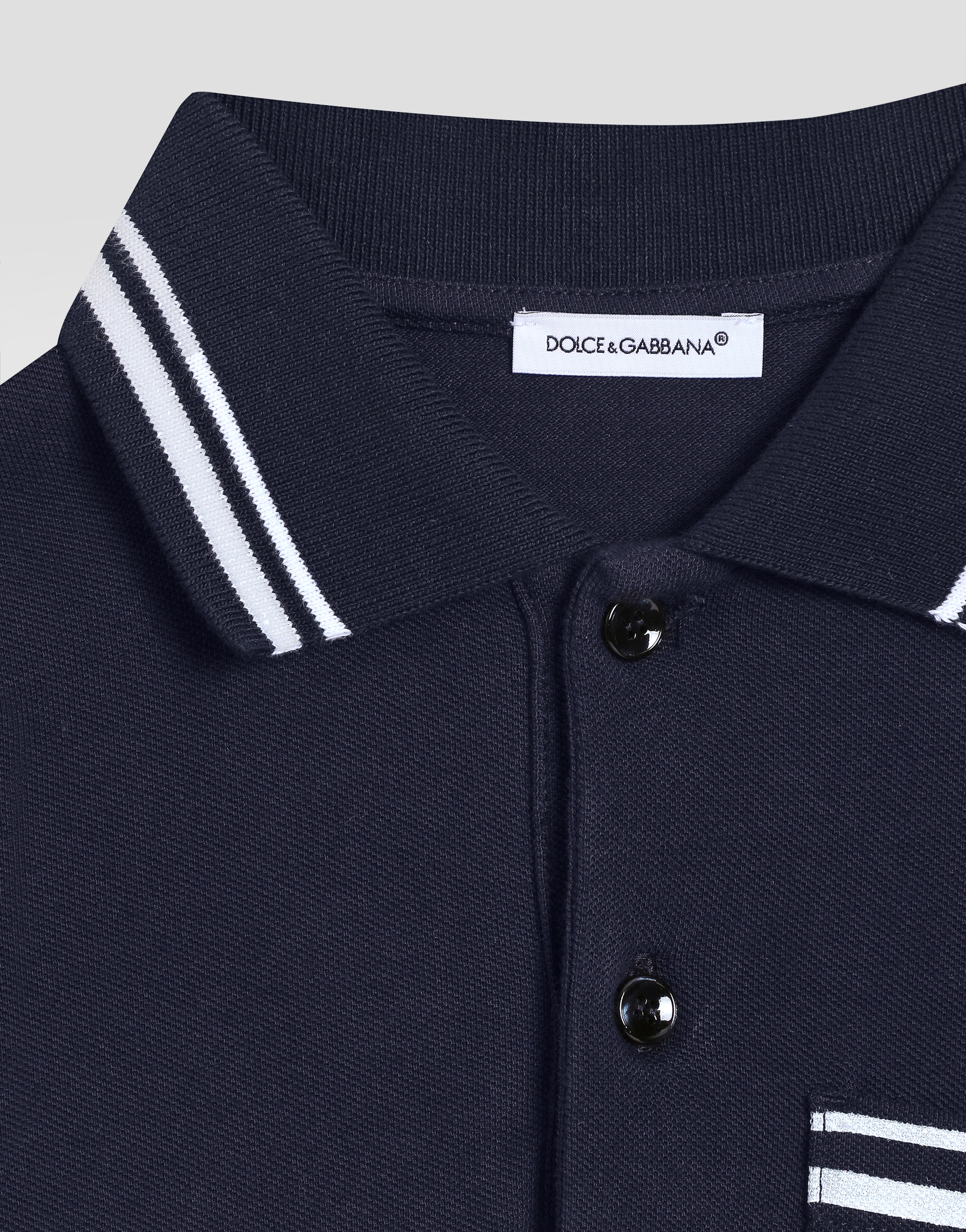 Piqué polo-shirt with DG logo