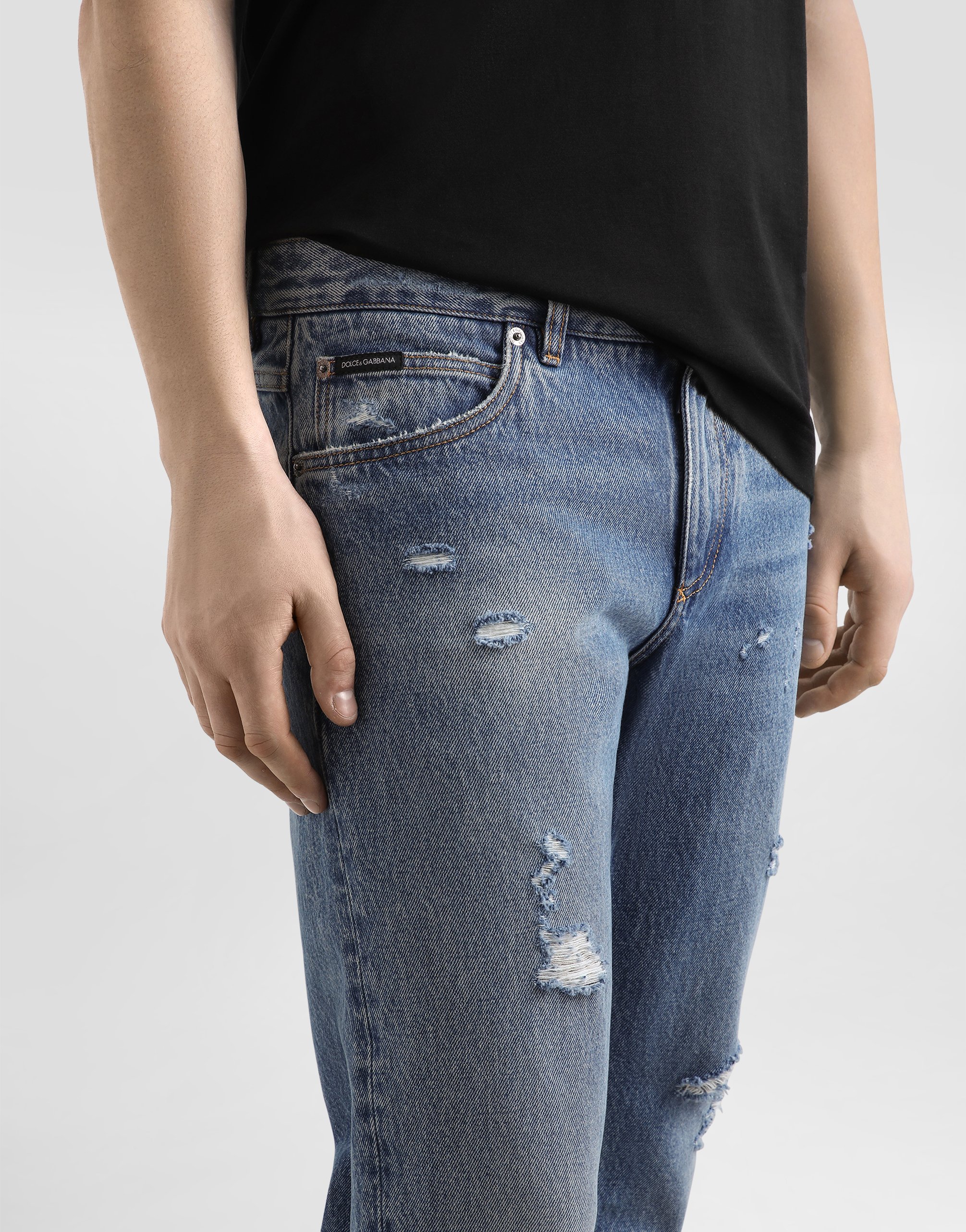 Regular cotton jeans
