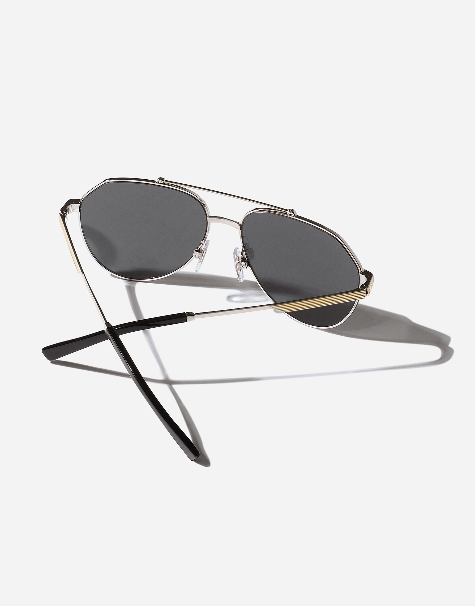 Shop Dolce & Gabbana Gros Grain Sunglasses In Black