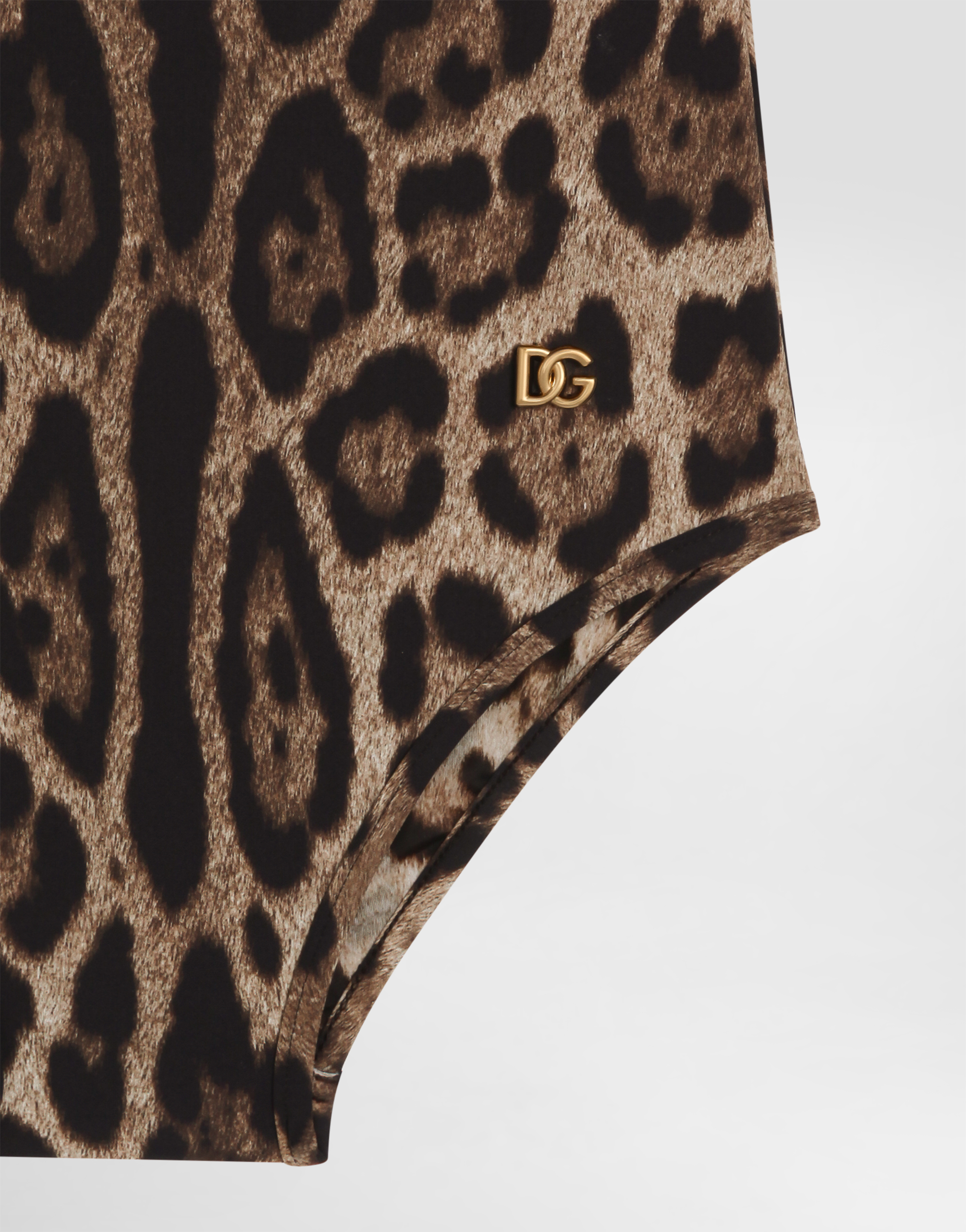 Dolce & Gabbana Leopard-pattern Swimsuit In Animal Print