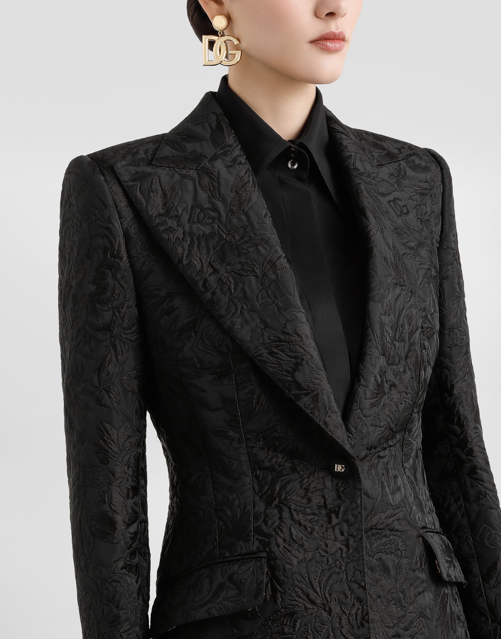 Turlington brocade jacket