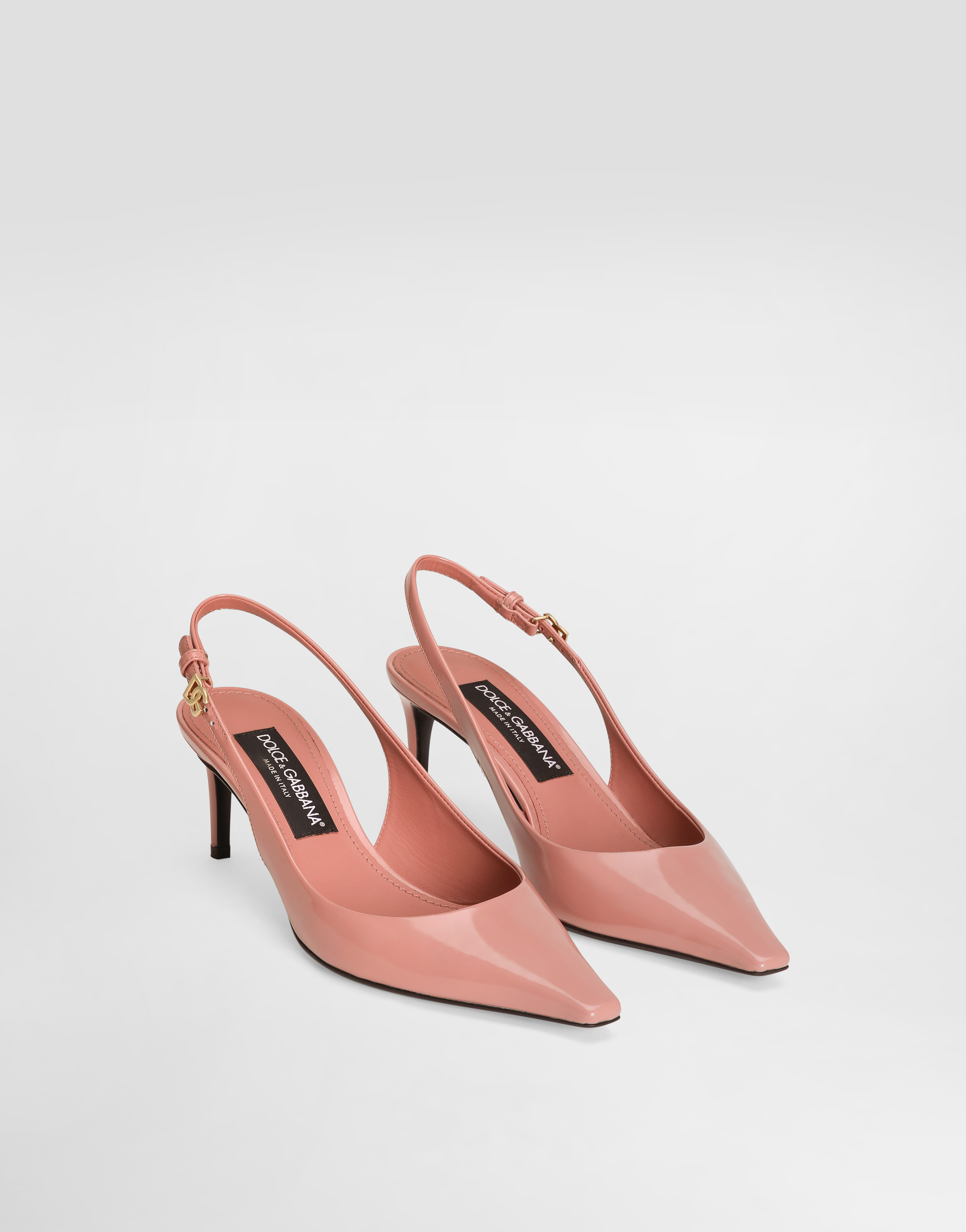 Dolce & Gabbana 70 Patent Leather Slingback Pumps
