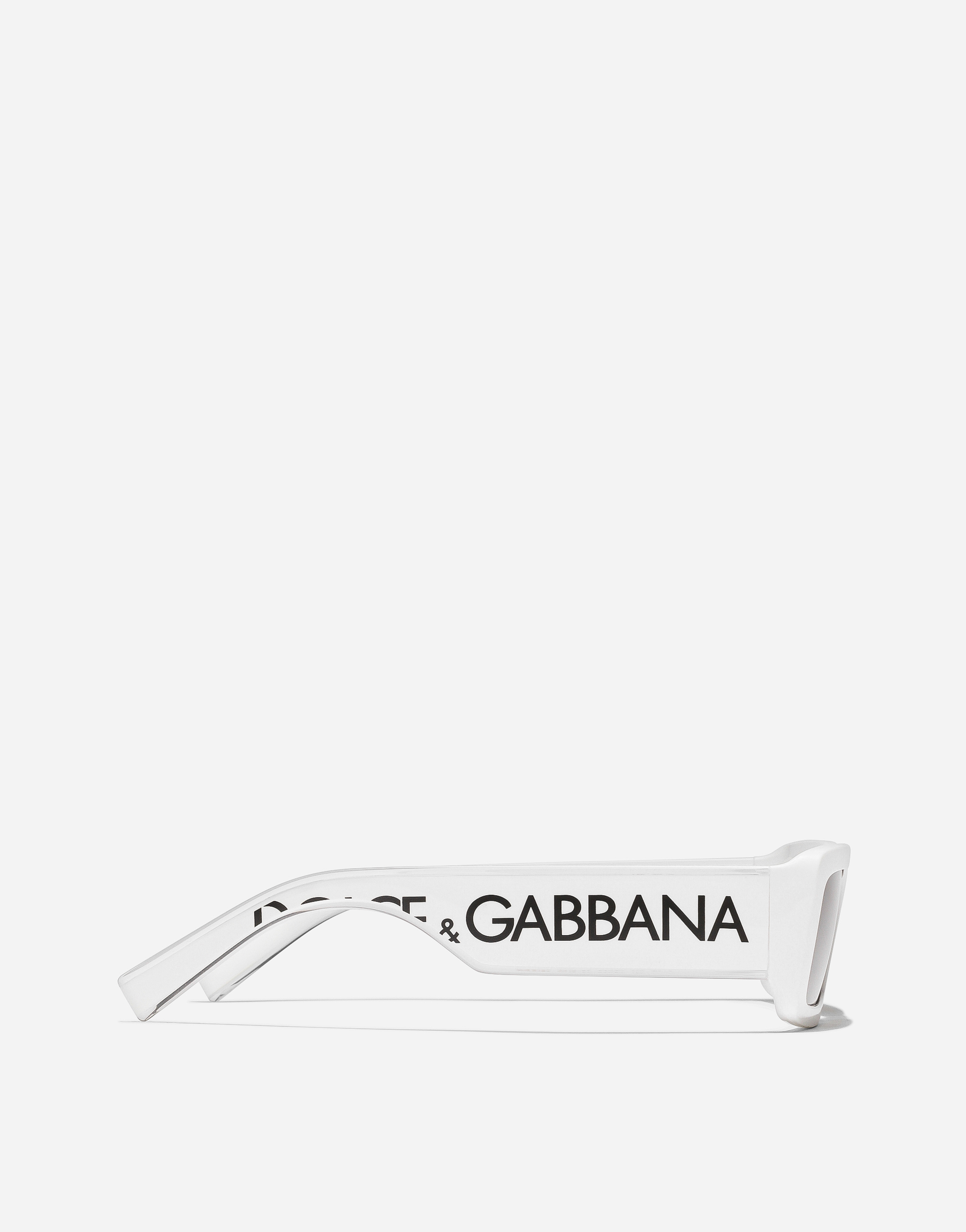 Shop Dolce & Gabbana Dg Elastic Sunglasses In White