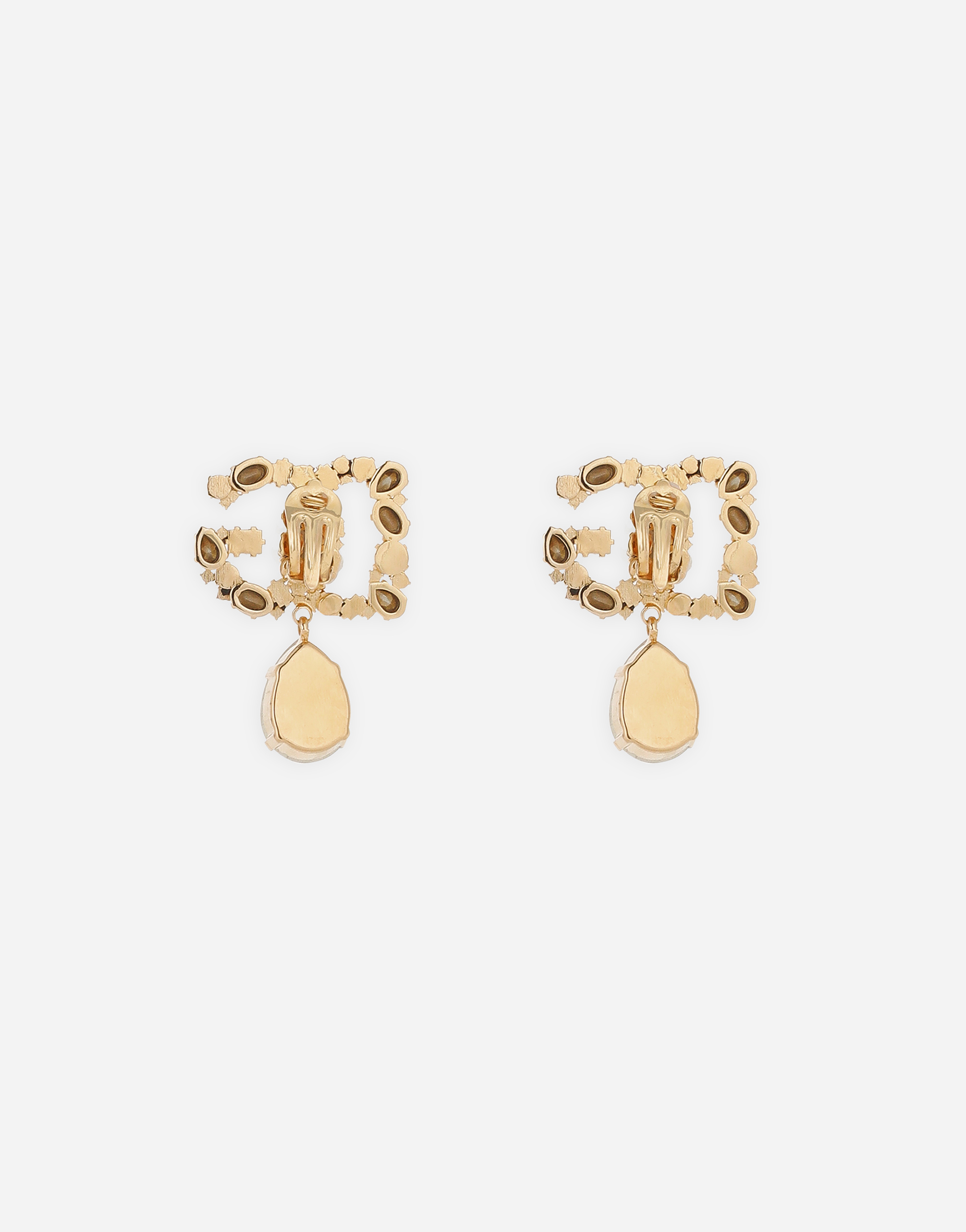 Dolce & Gabbana Crystal-embellished Earrings In ゴールド