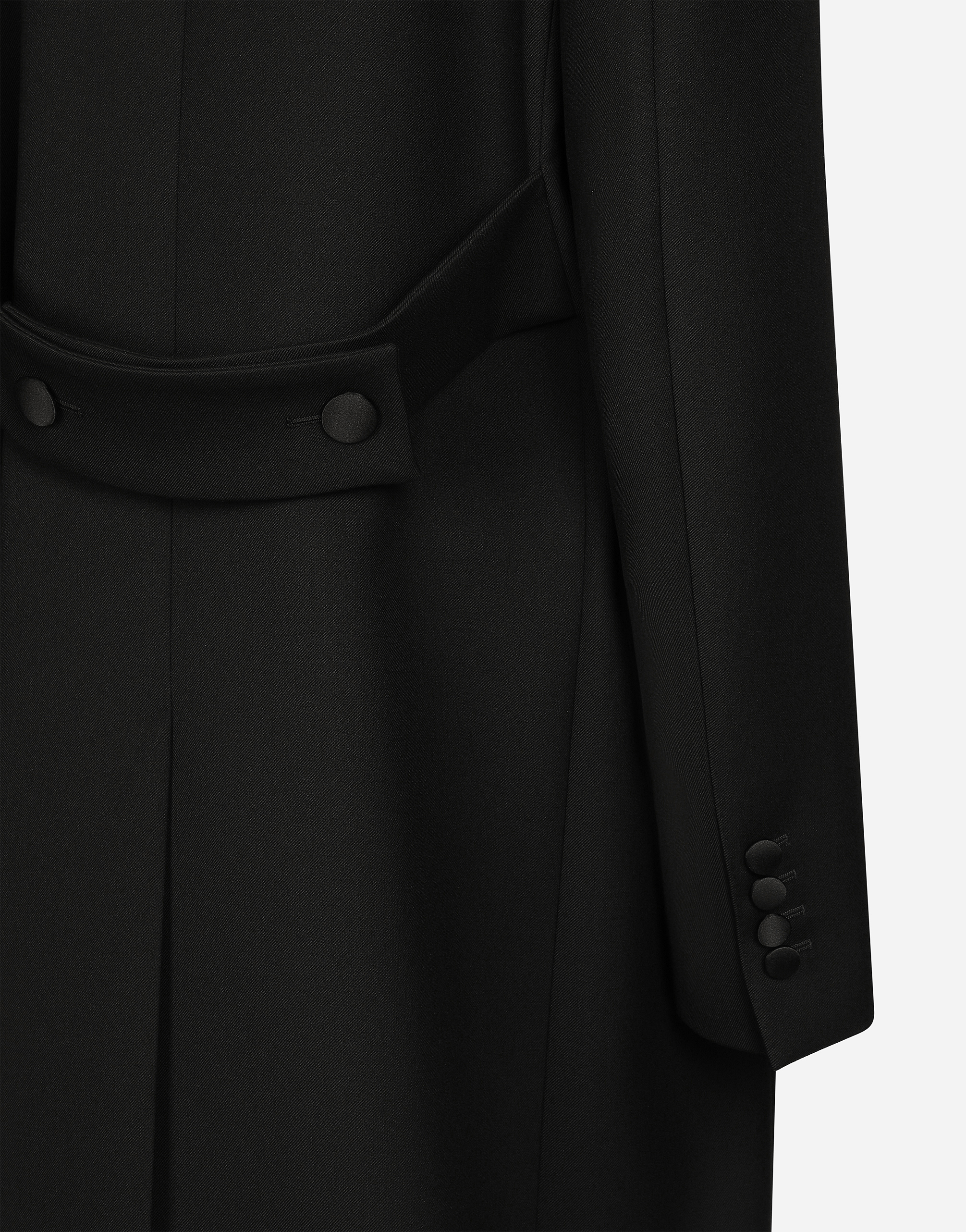 Dolce & Gabbana Wool Gabardine Double-breasted Coat - Women's - Silk/virgin Wool In Black
