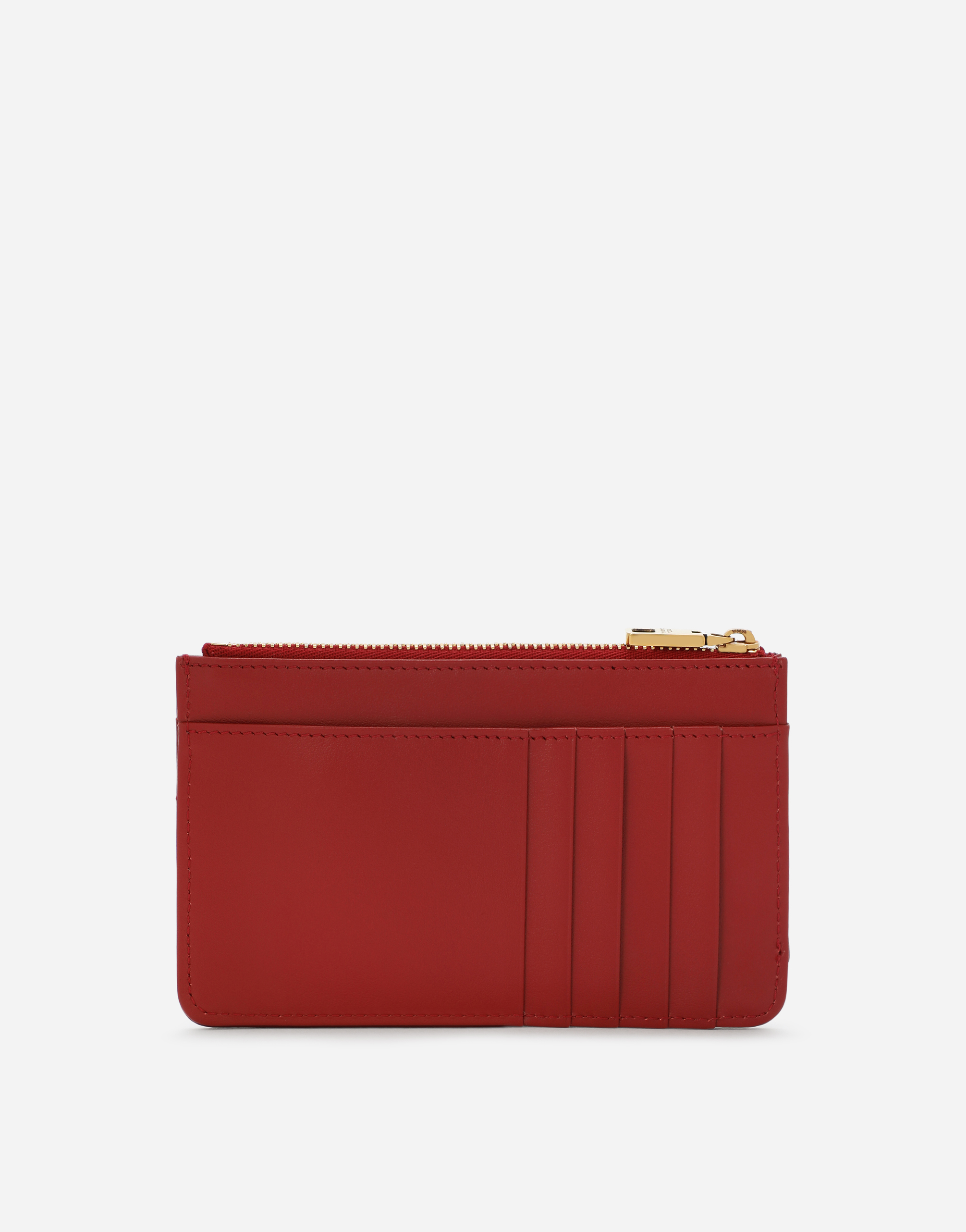 Shop Dolce & Gabbana Medium Devotion Card Holder In Red