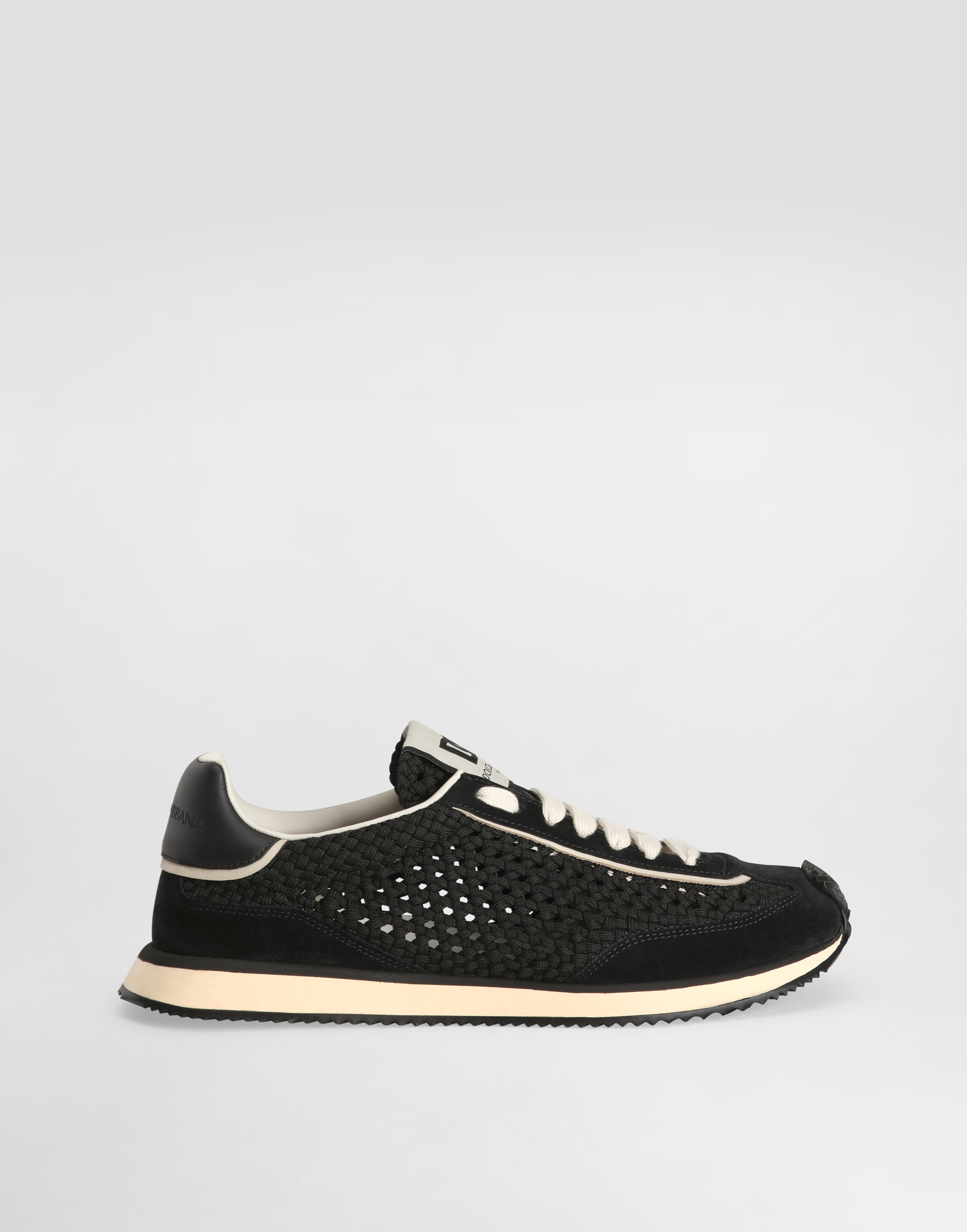 Dolce & Gabbana Mixed-material Dg Cushion Sneakers - Man Sneakers Black