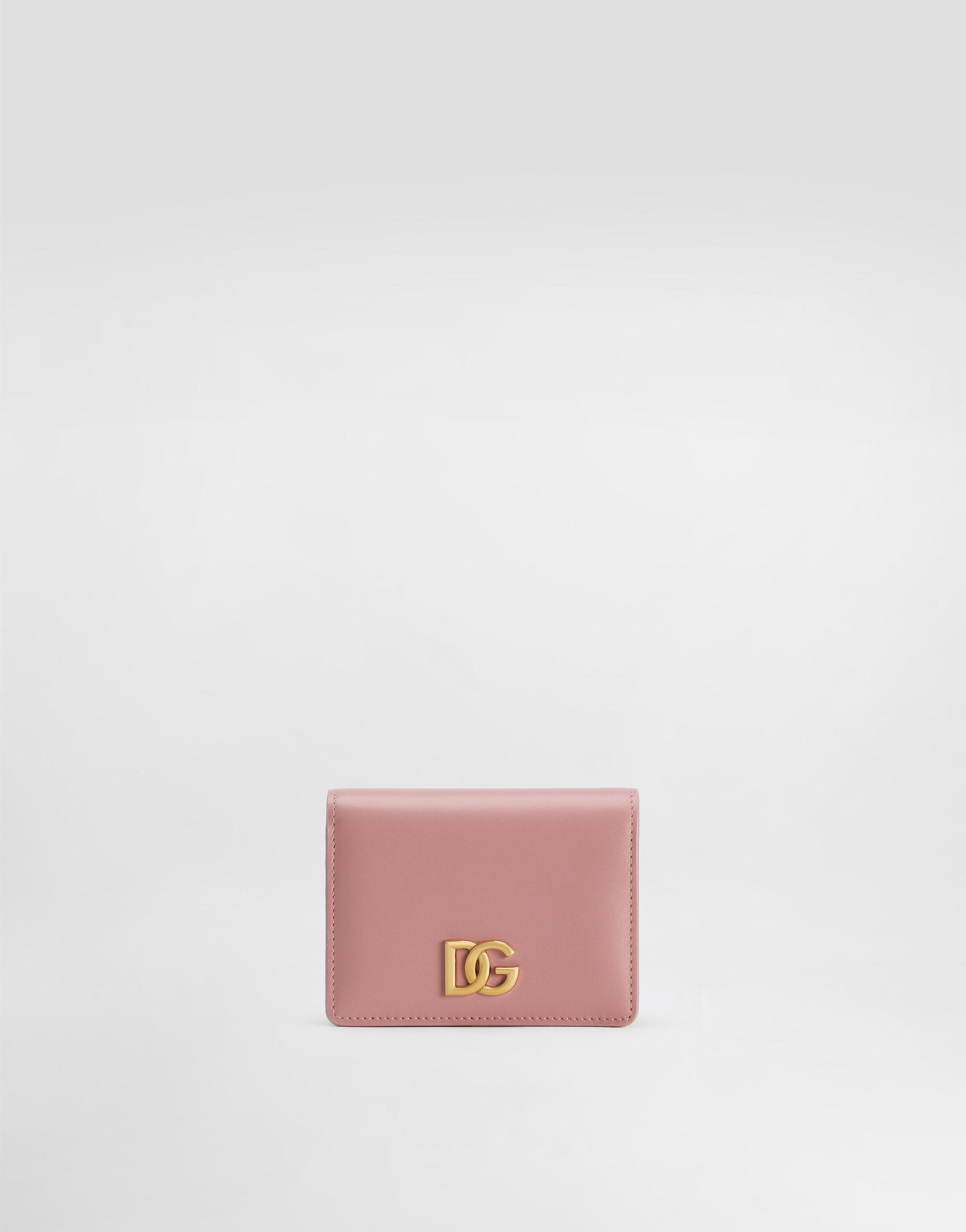 Dolce & Gabbana Calfskin Wallet With Dg Logo In Multicolor