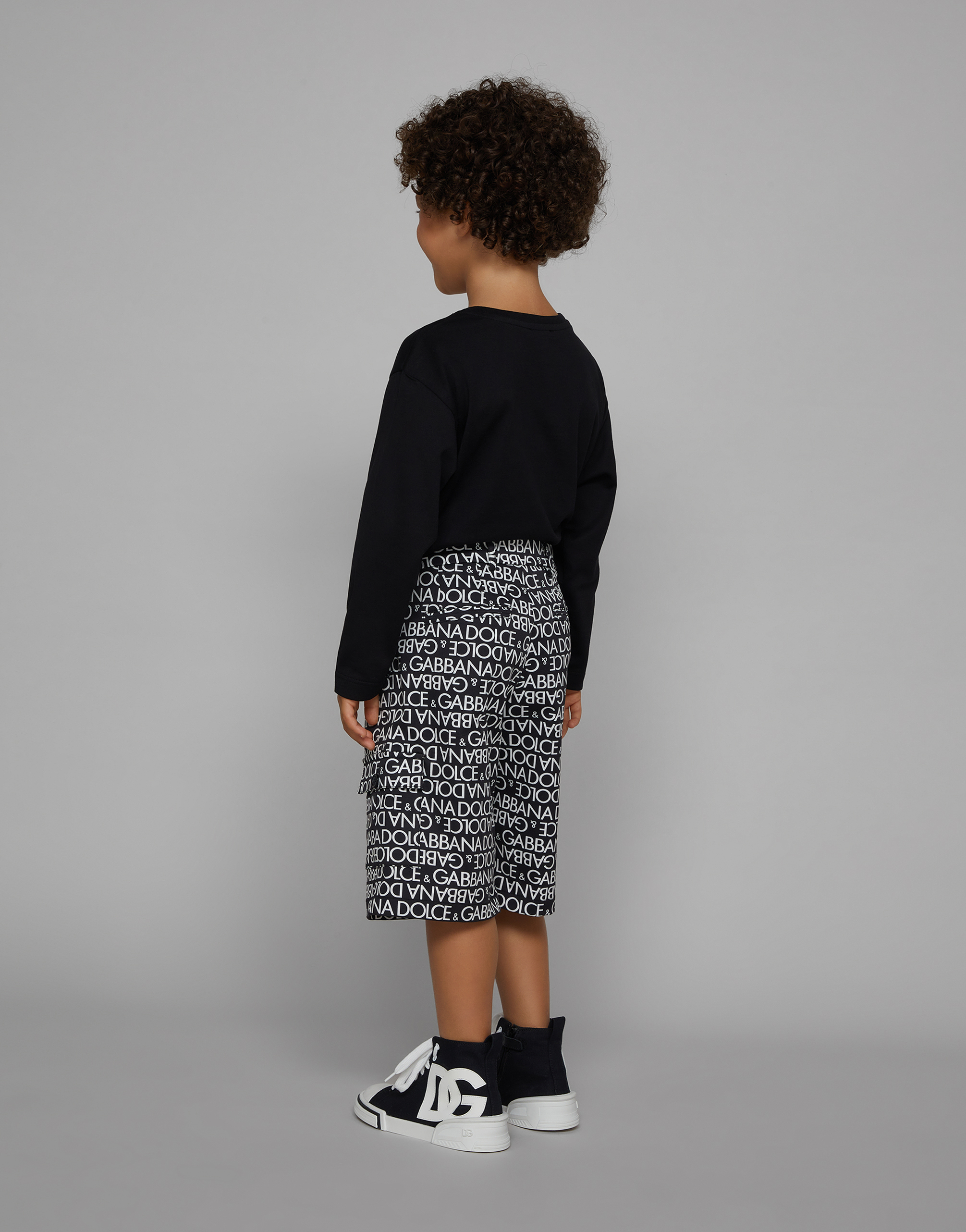 Jersey T-shirt with logo print