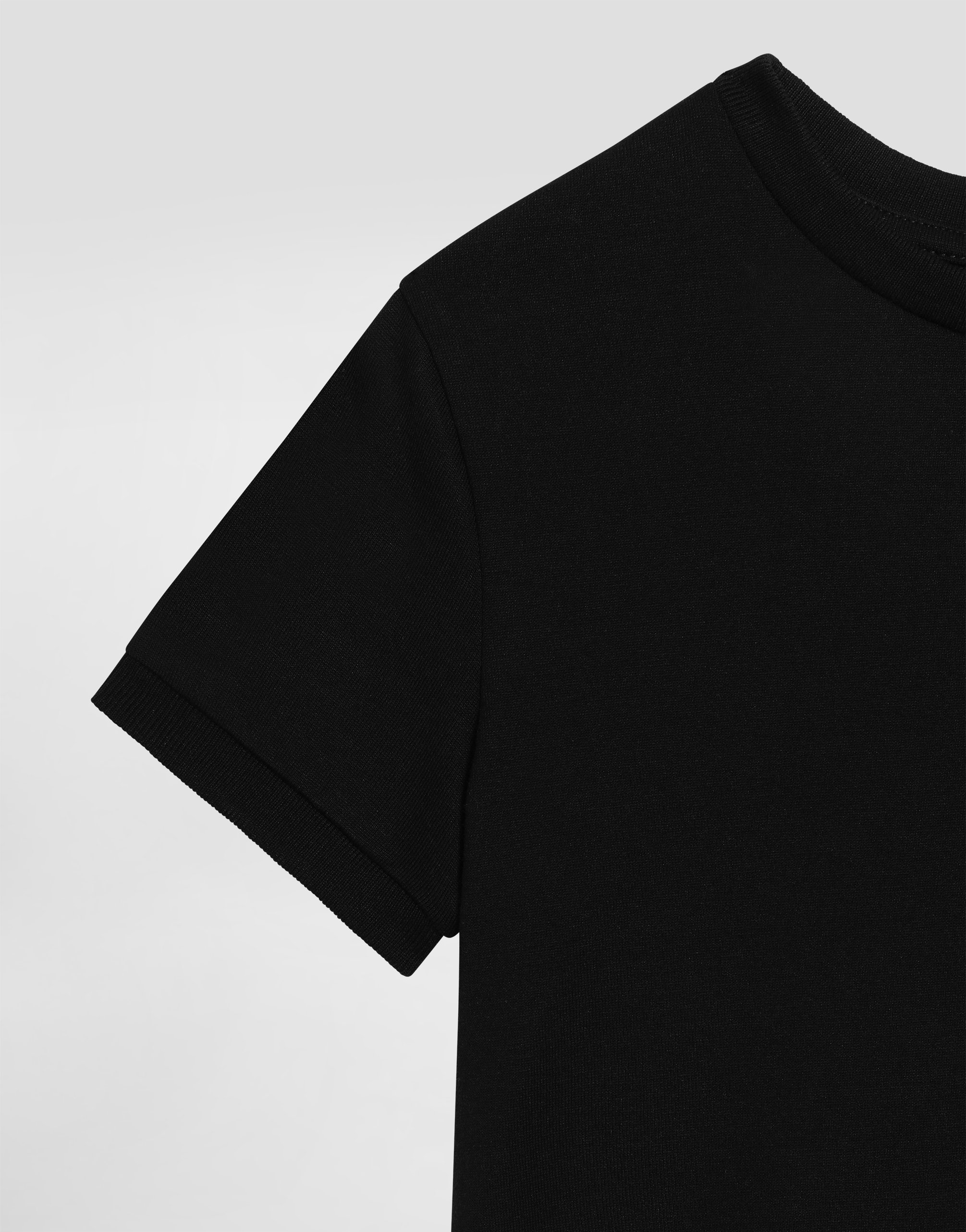 Jersey t-shirt with rhinestones DG logo