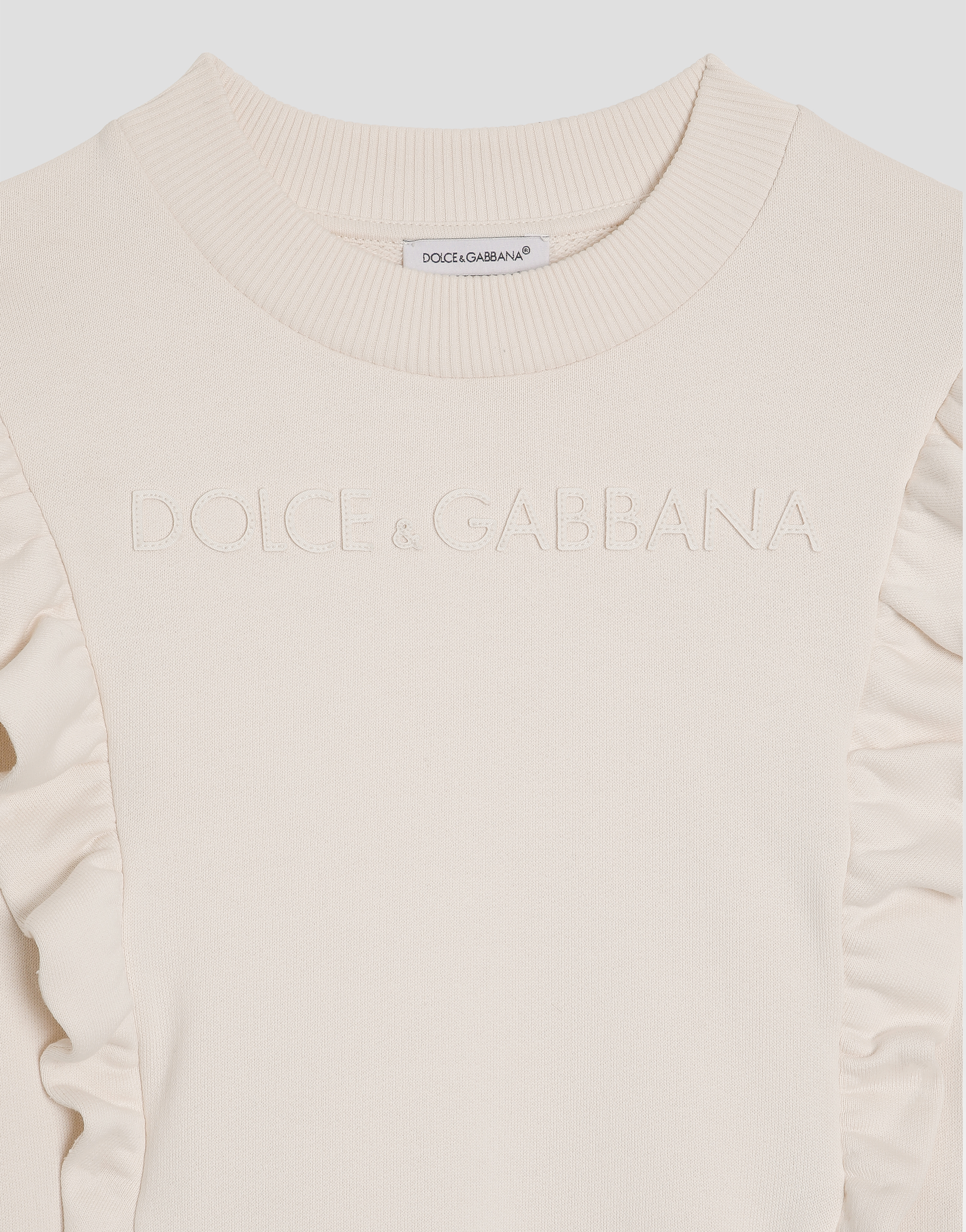 Sweatshirt with laser-cut DG logo