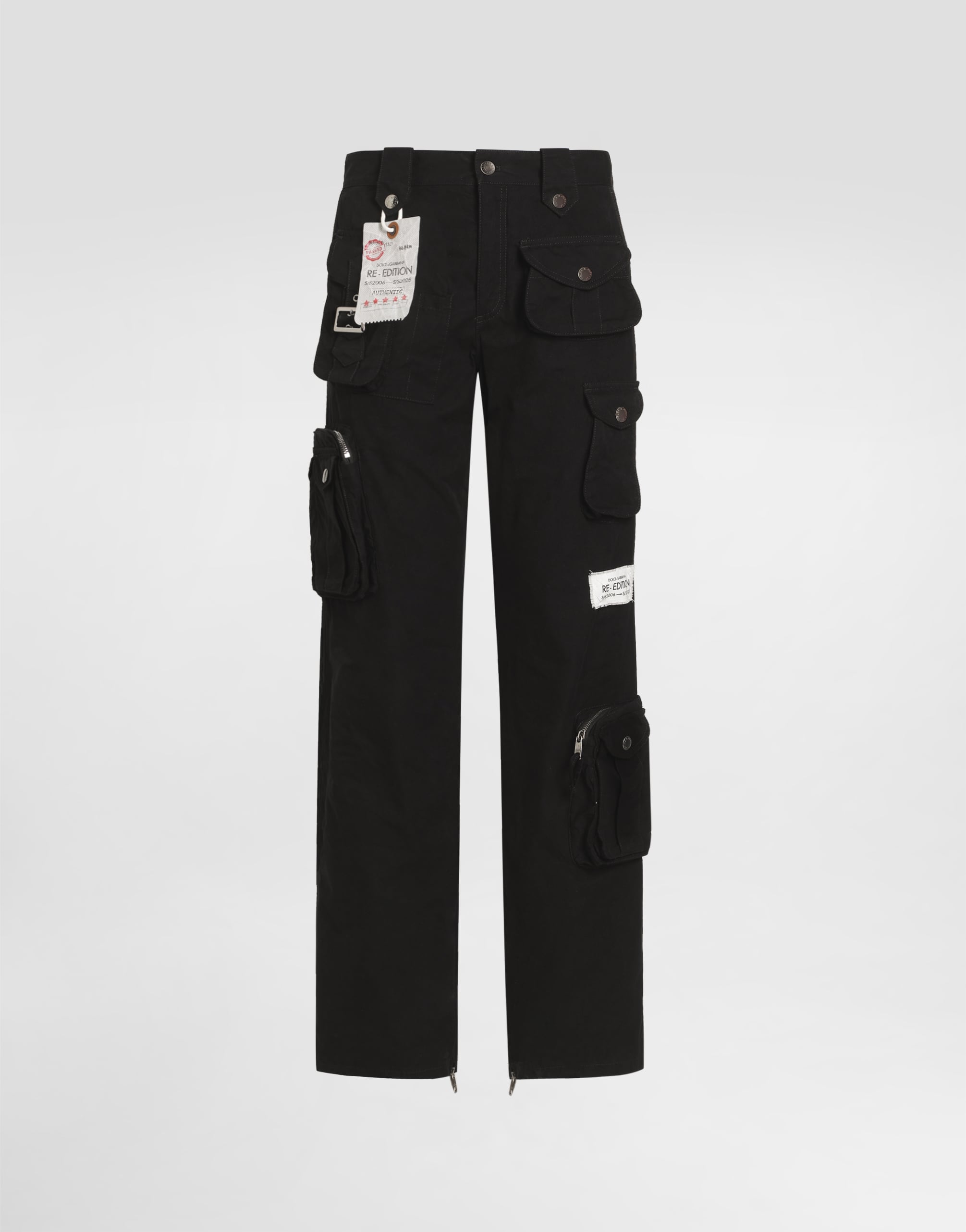 Waxed faille trousers in Black for Men | Dolce&Gabbana®