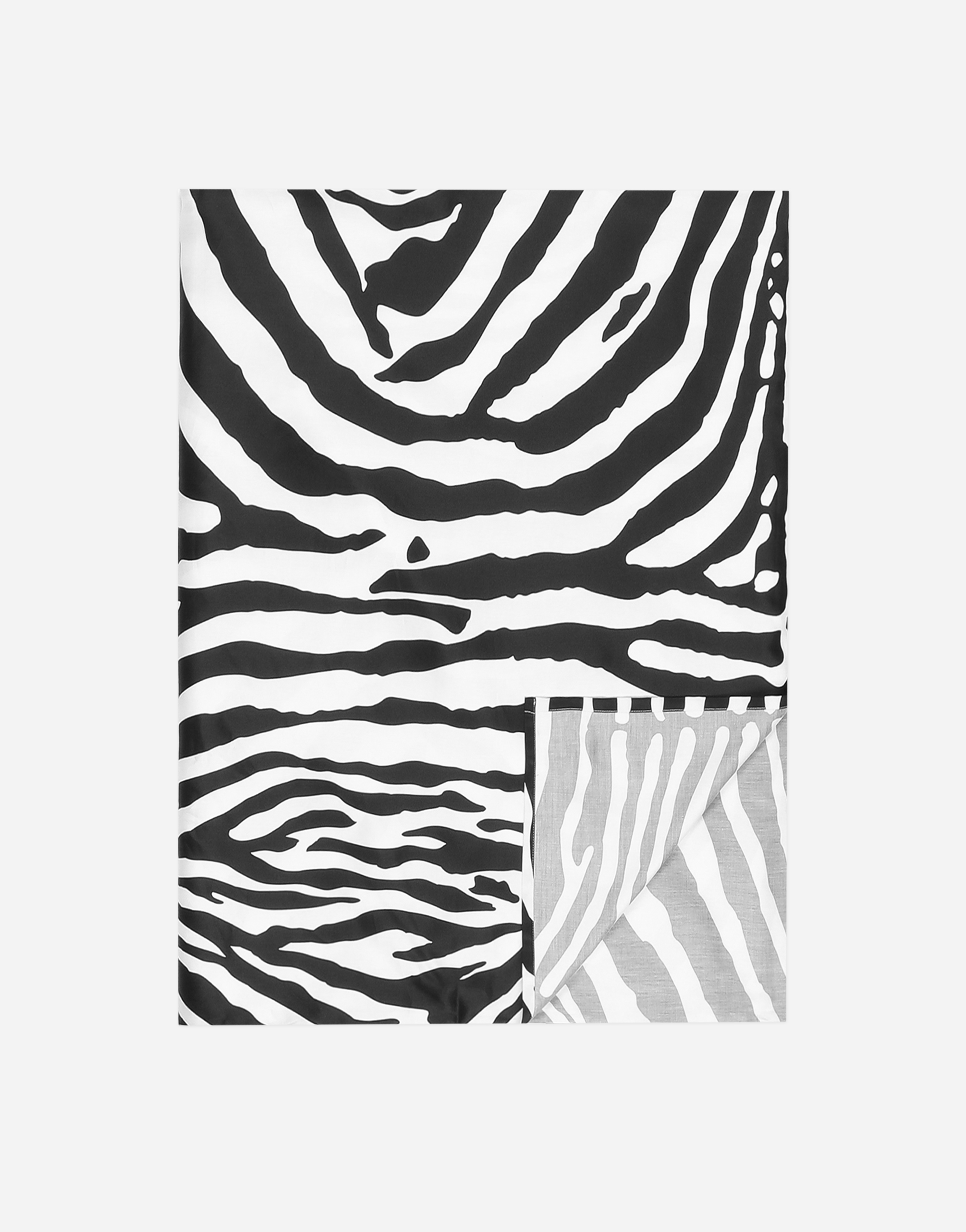 Dolce & Gabbana Cotton Sateen Fitted Sheet In Multi