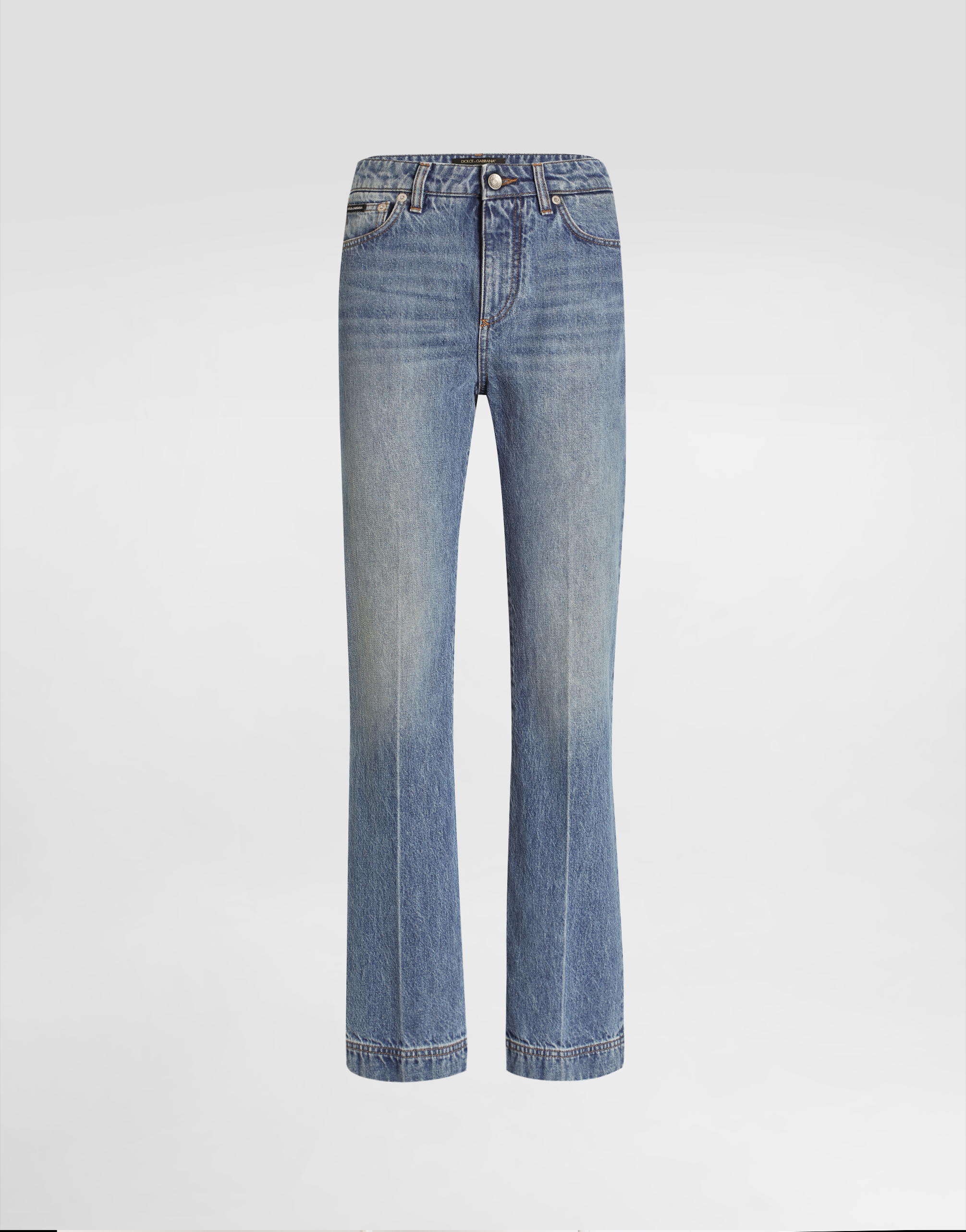 Dolce & Gabbana 5-pocket Denim Trousers In Multi