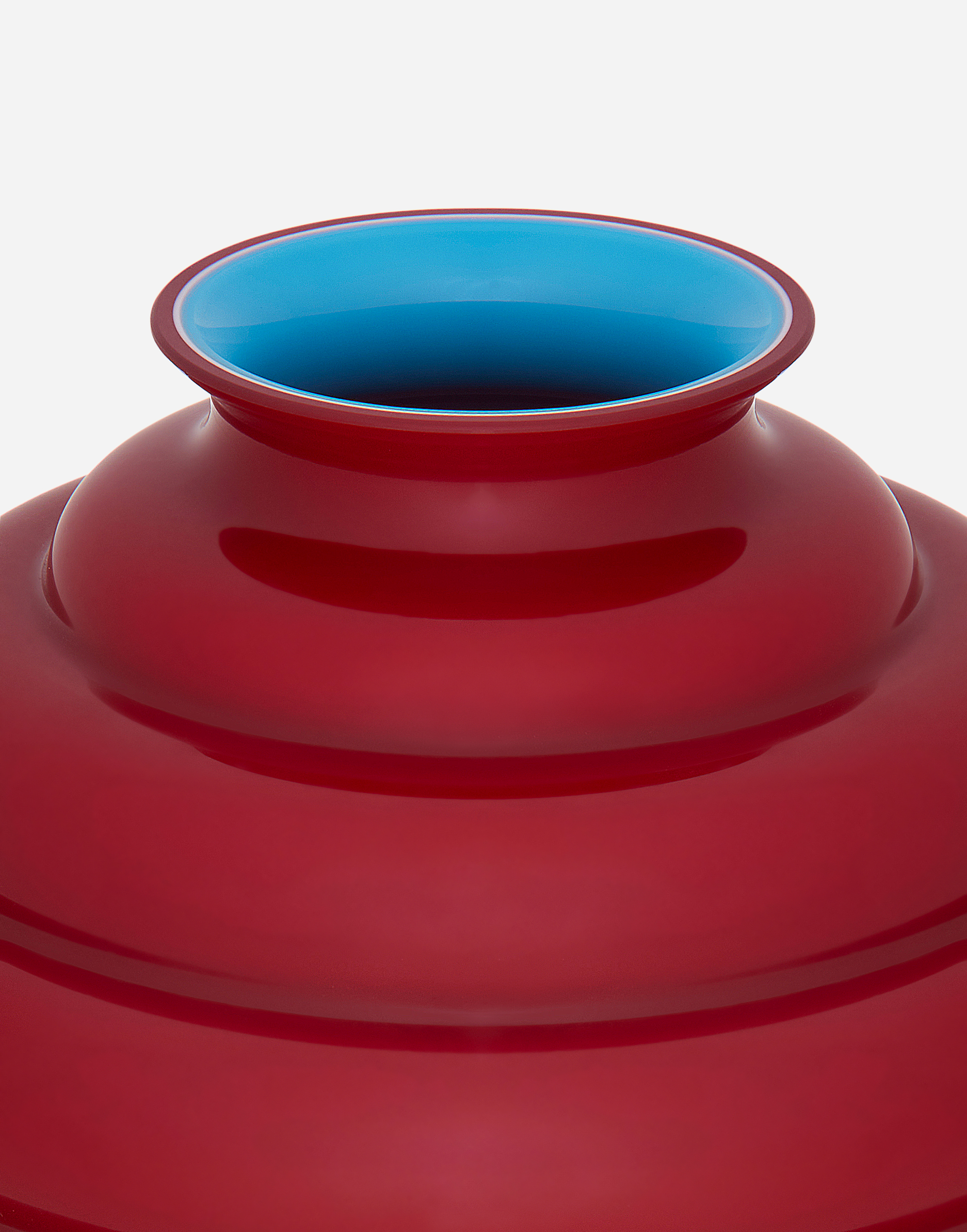 Dolce & Gabbana - Carretto Venini Large Glass Vase - Red In Multicolor