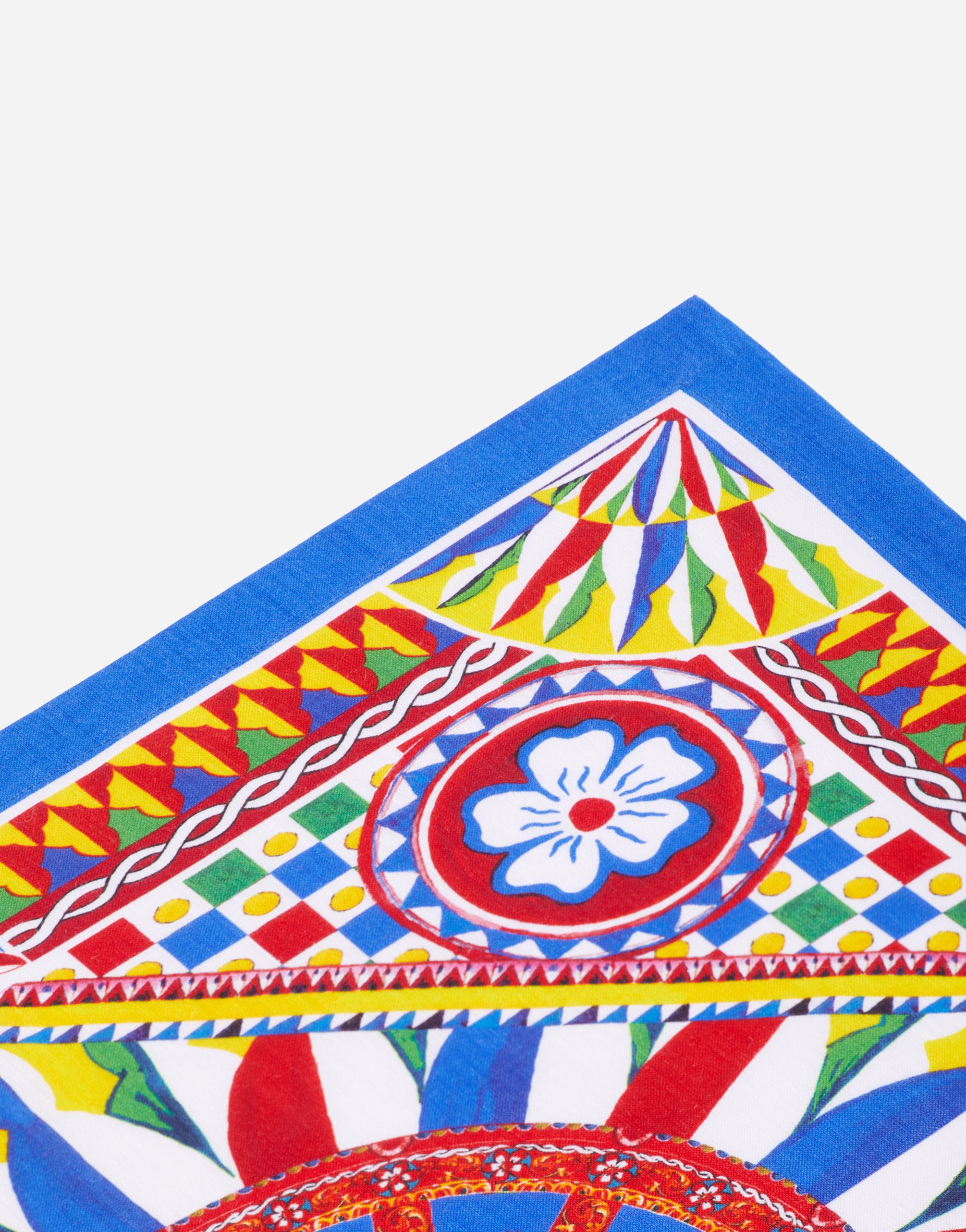 Dolce & Gabbana Set Of 2 Linen Napkins In Multi