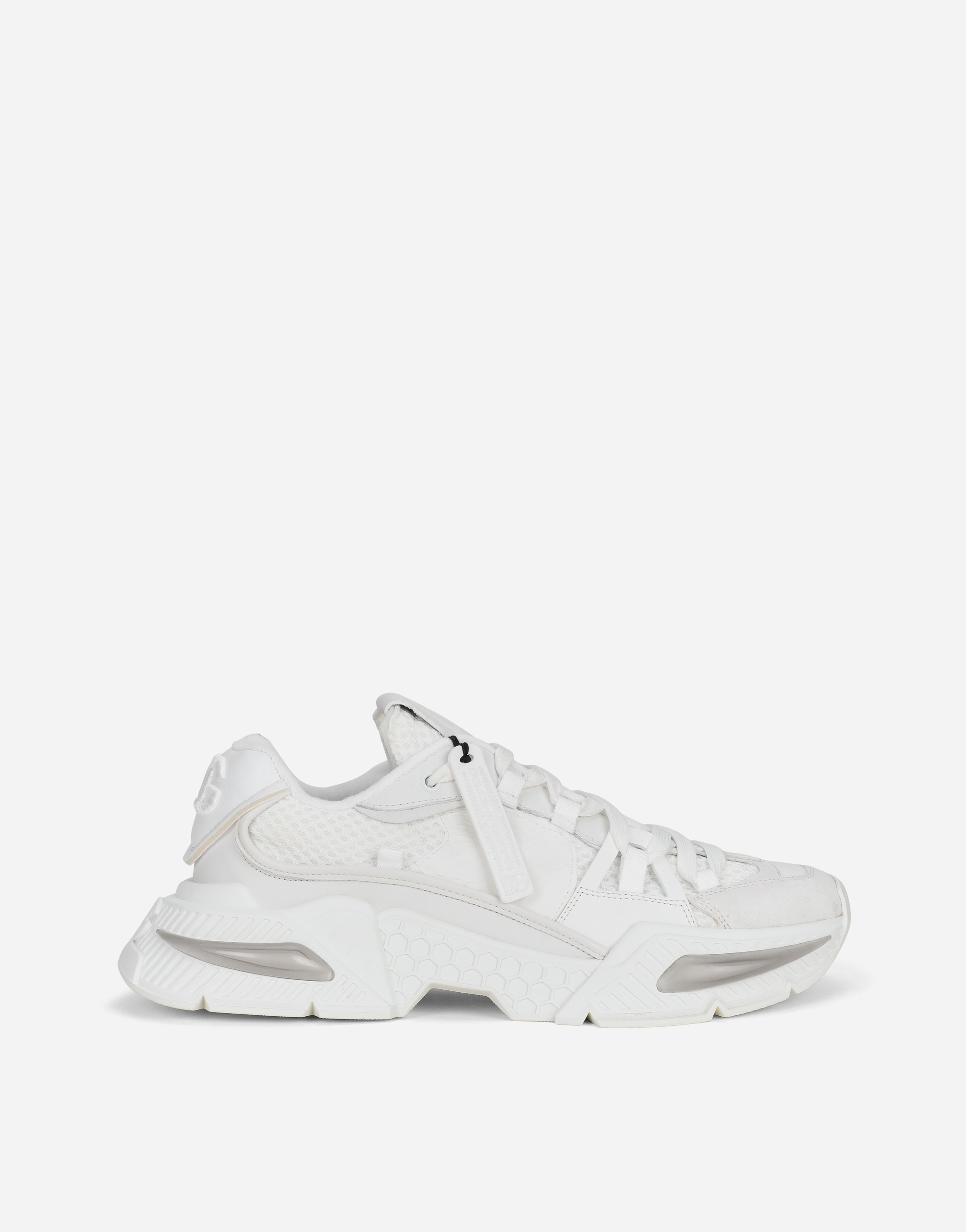 Dolce & Gabbana Mixed-material Airmaster Sneakers - Man Sneakers White Fabric