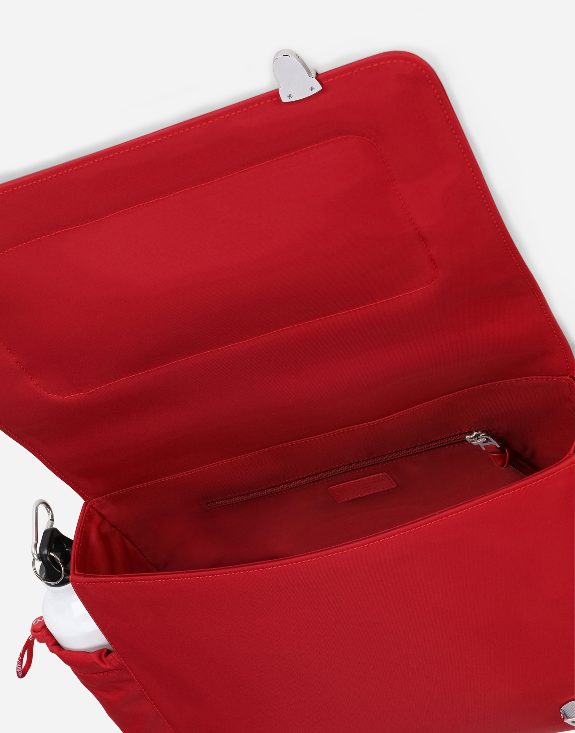 DOLCE & GABBANA NYLON SATCHEL WITH DG LOGO