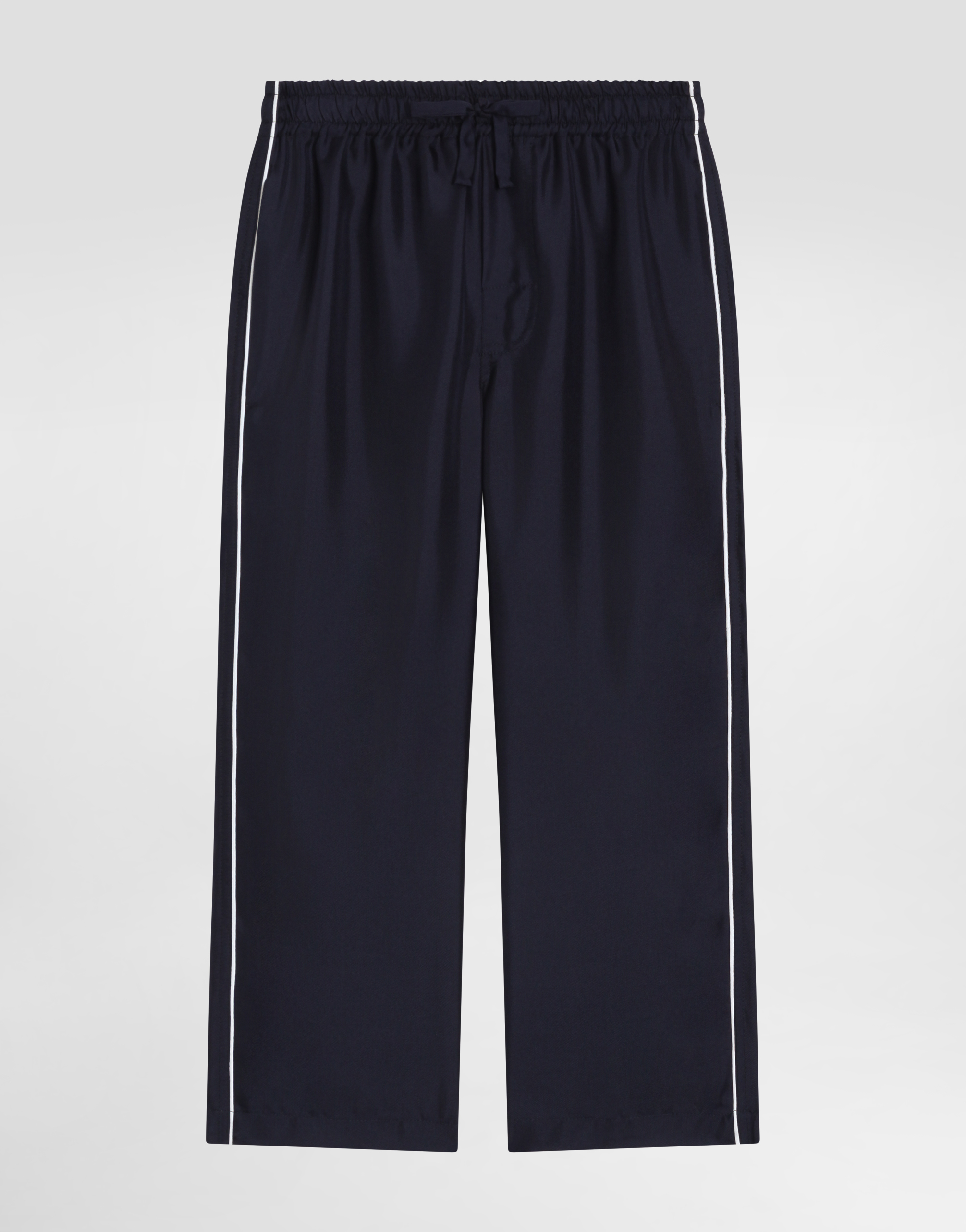 Twill trousers with DG embroidery in Blue for Boys | Dolce&Gabbana® US