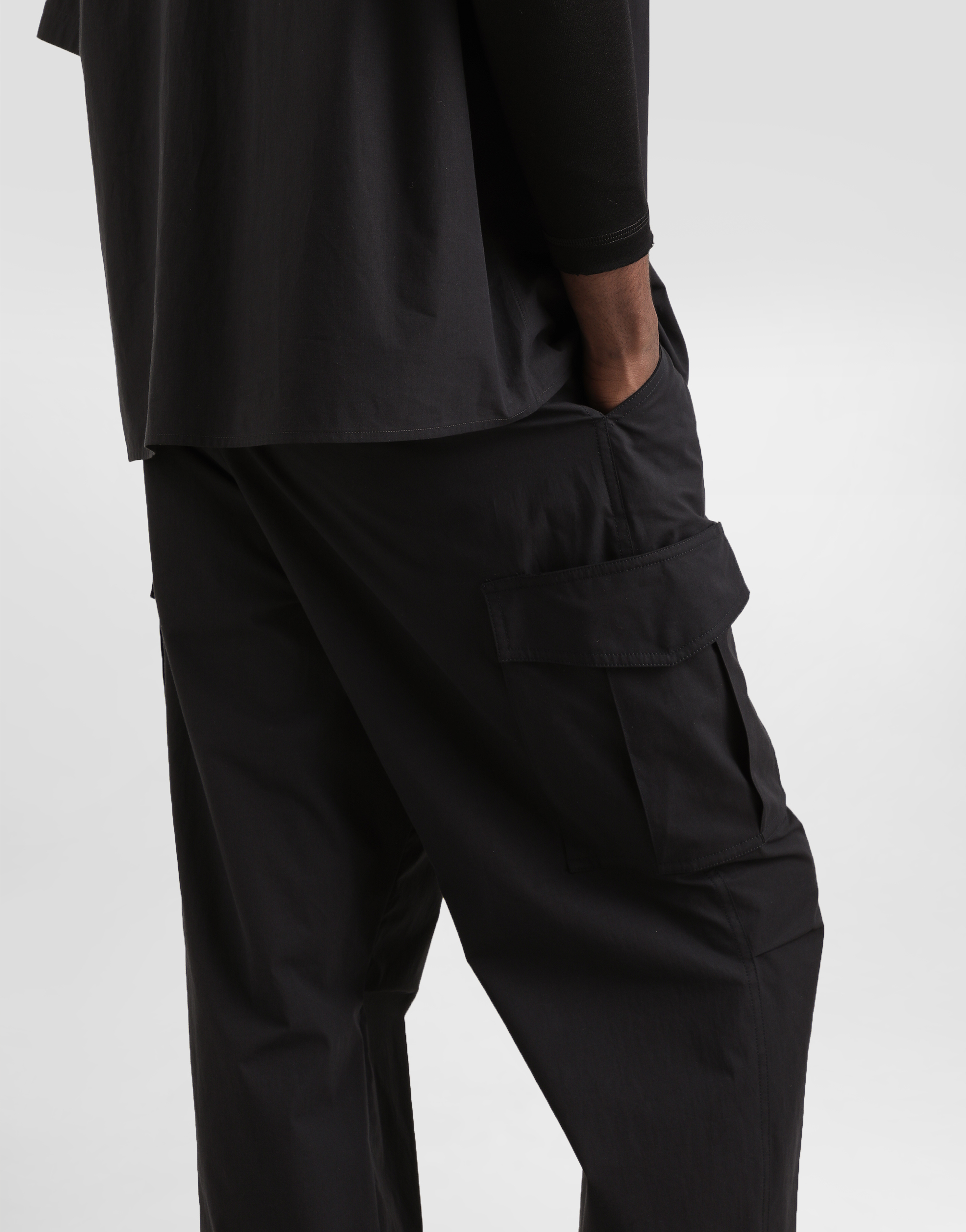 Dolce & Gabbana Cotton Cargo Pants In Black