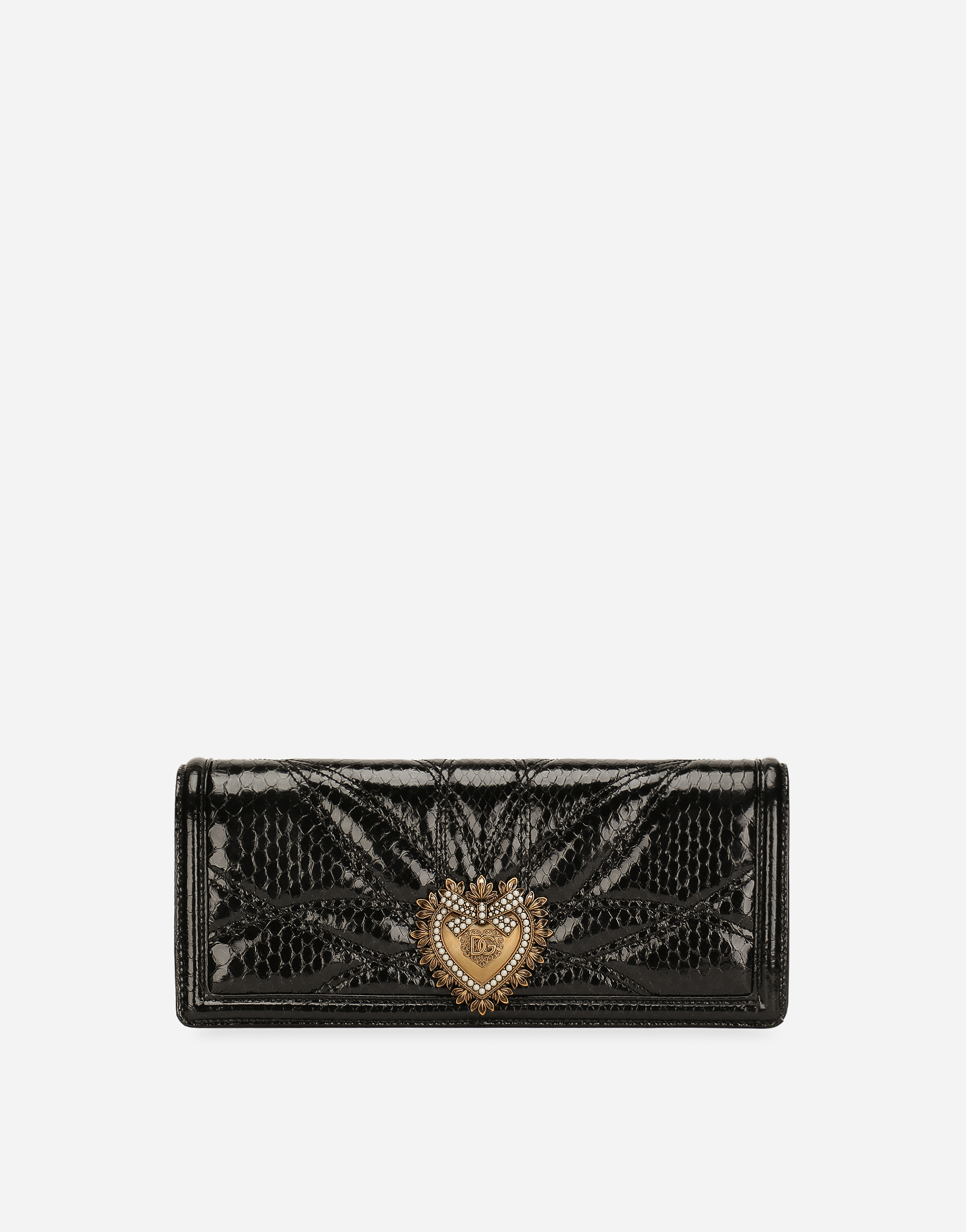 Dolce & Gabbana Devotion Baguette Bag In Black