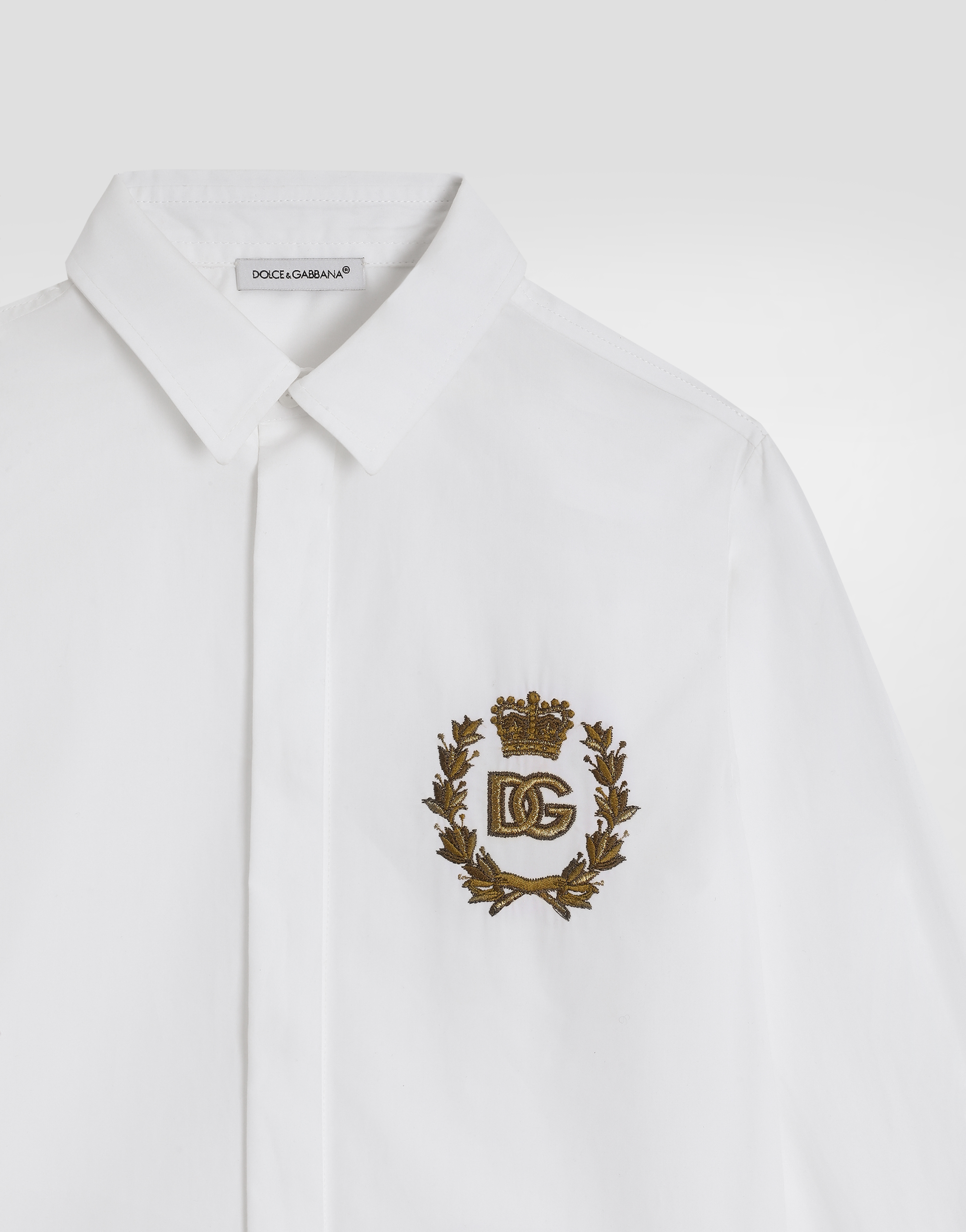 Dolce & Gabbana Camicia Manic. Lunga In White
