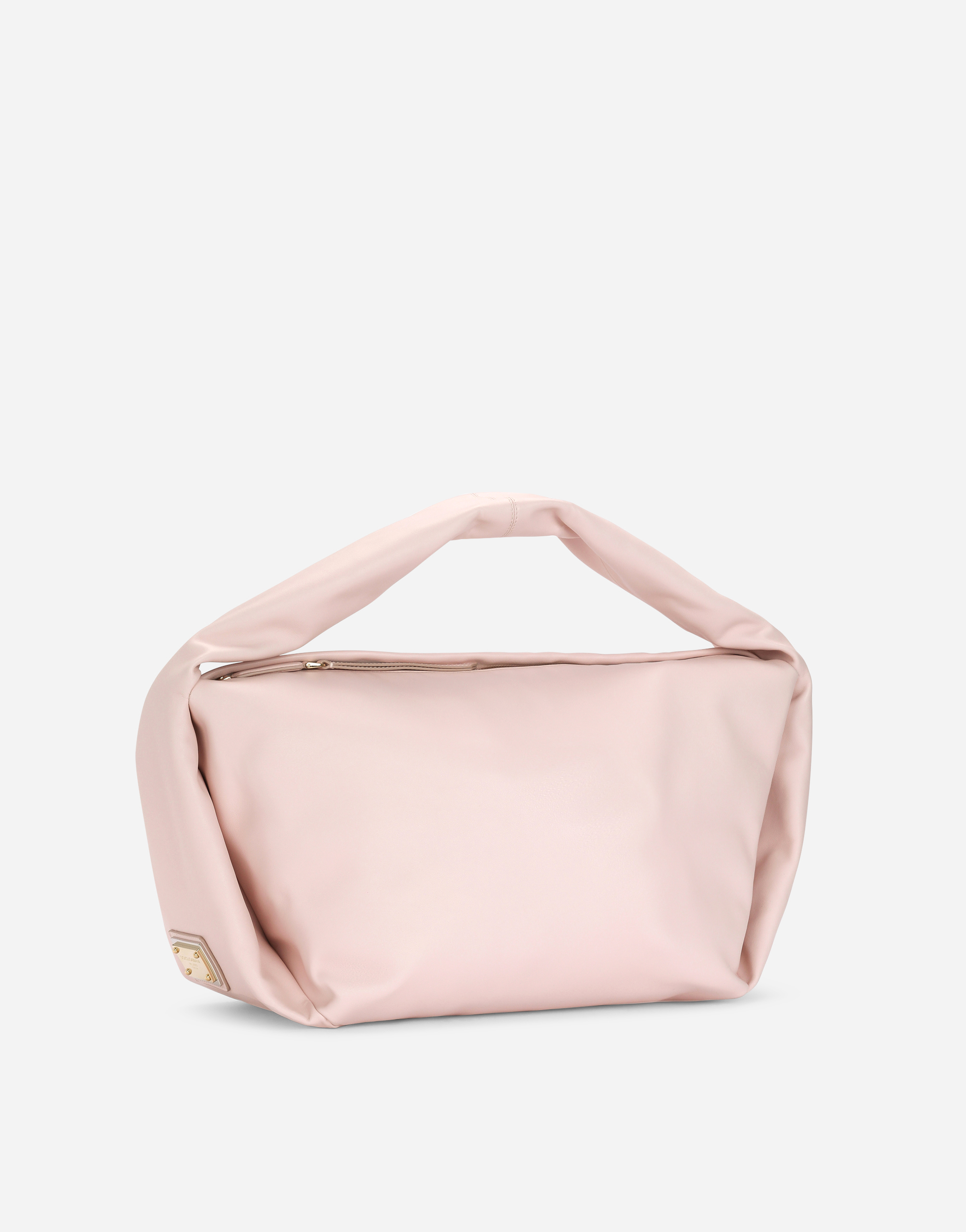 DOLCE & GABBANA MEDIUM CALFSKIN SOFT BAG WITH BRANDED TAG