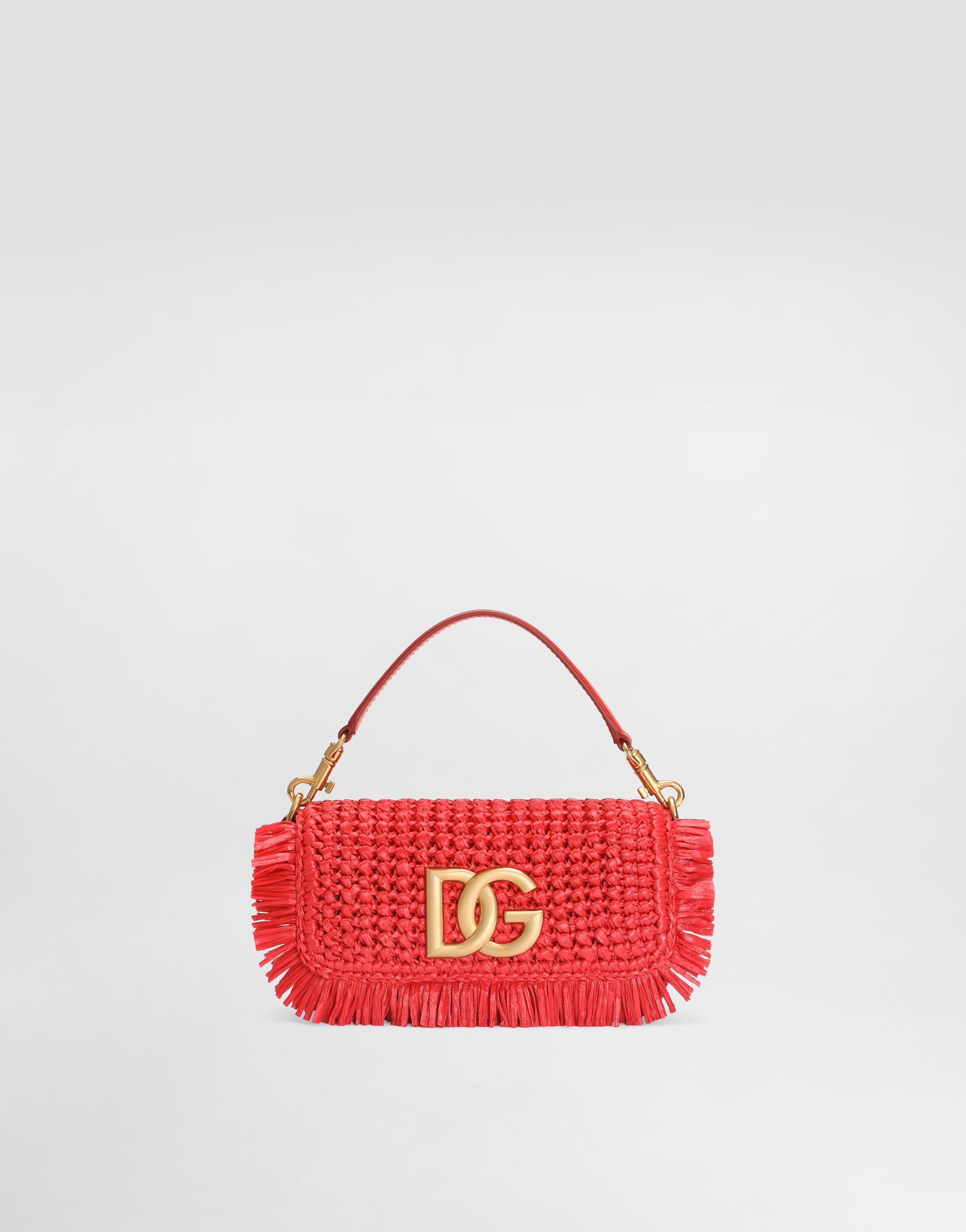 Redのウィメンズ 3.5 shoulder bag in raffia | Dolce&Gabbana®