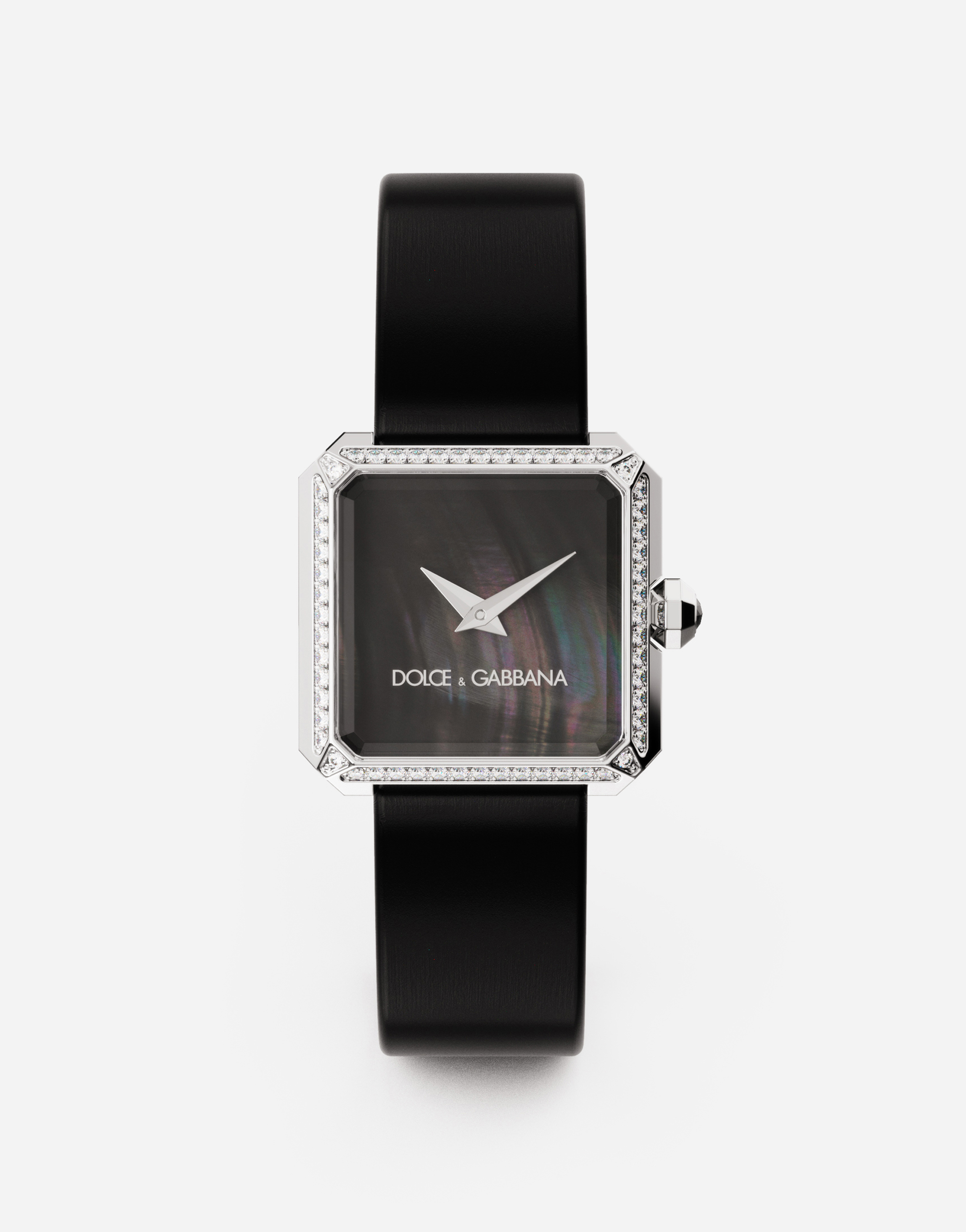 Dolce & Gabbana Sofia Steel Watch With Colorless Diamonds Black Female Onesize