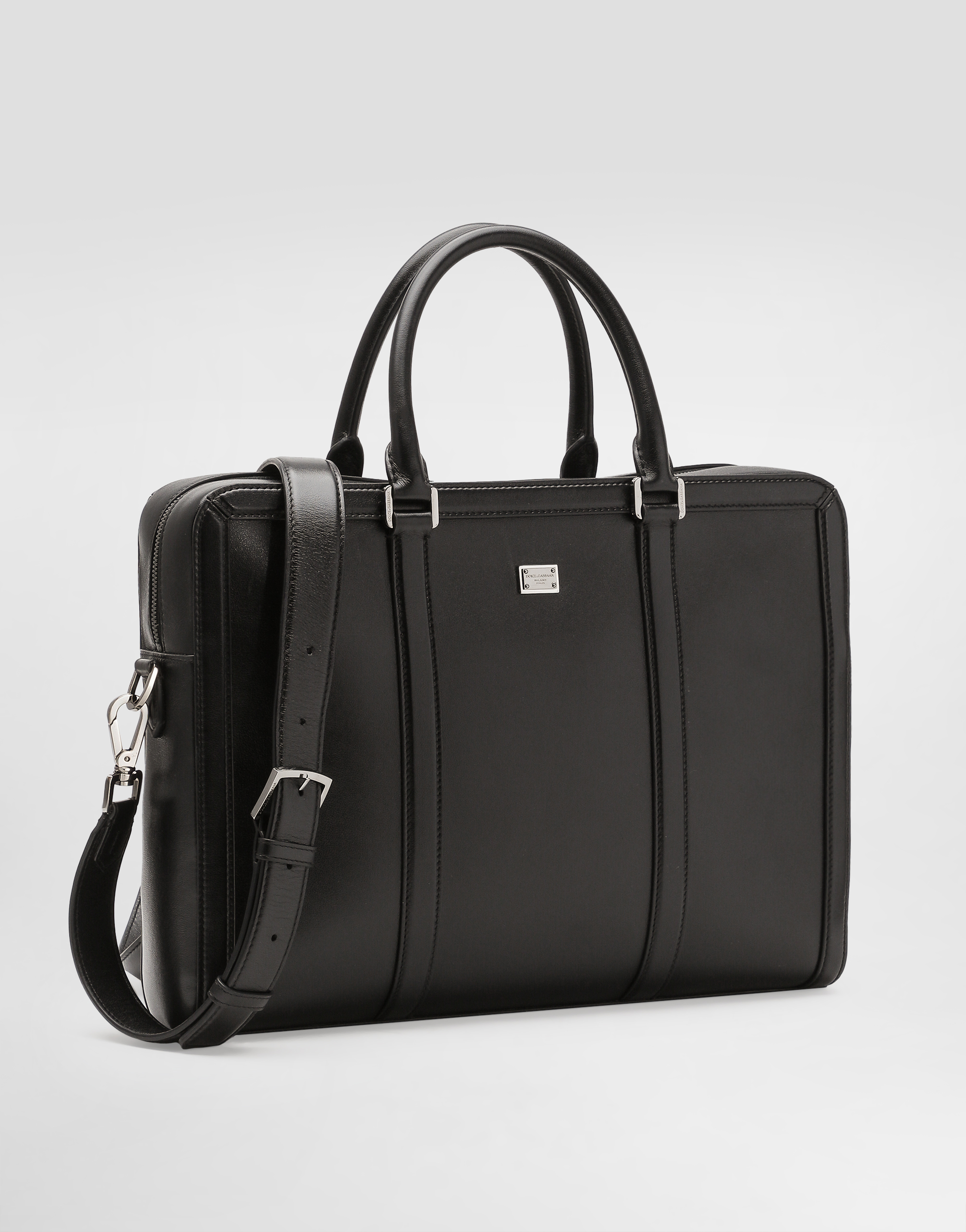 Dolce & Gabbana Dual-handle Briefcase In Black