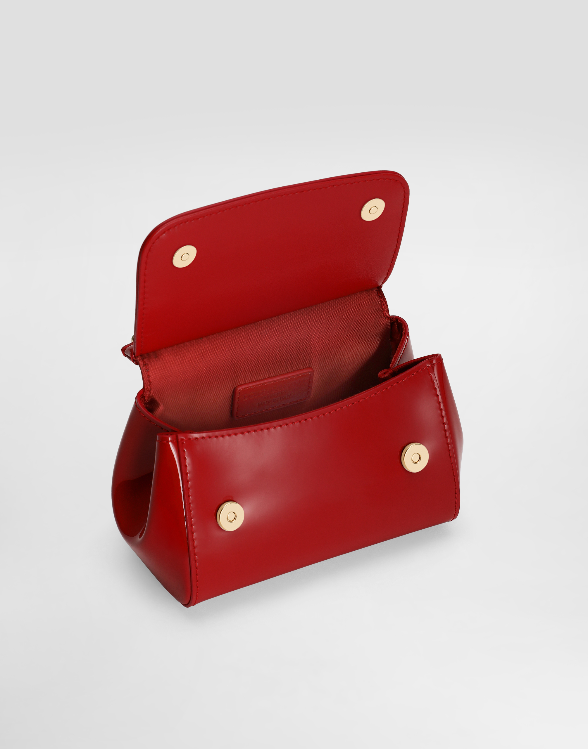 Patent leather mini Sicily bag