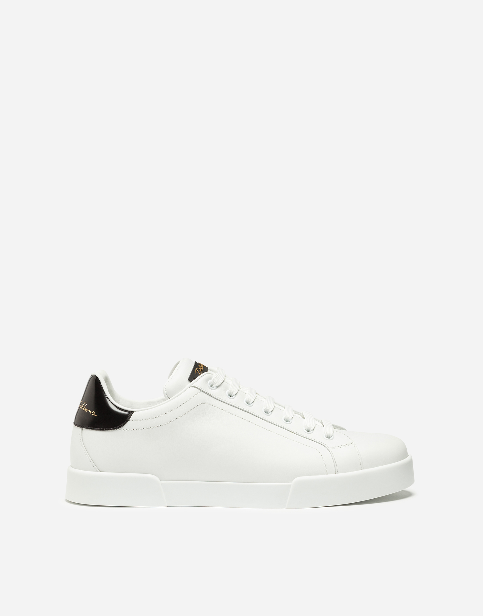 dolce & gabbana men's leather sneakers shoes